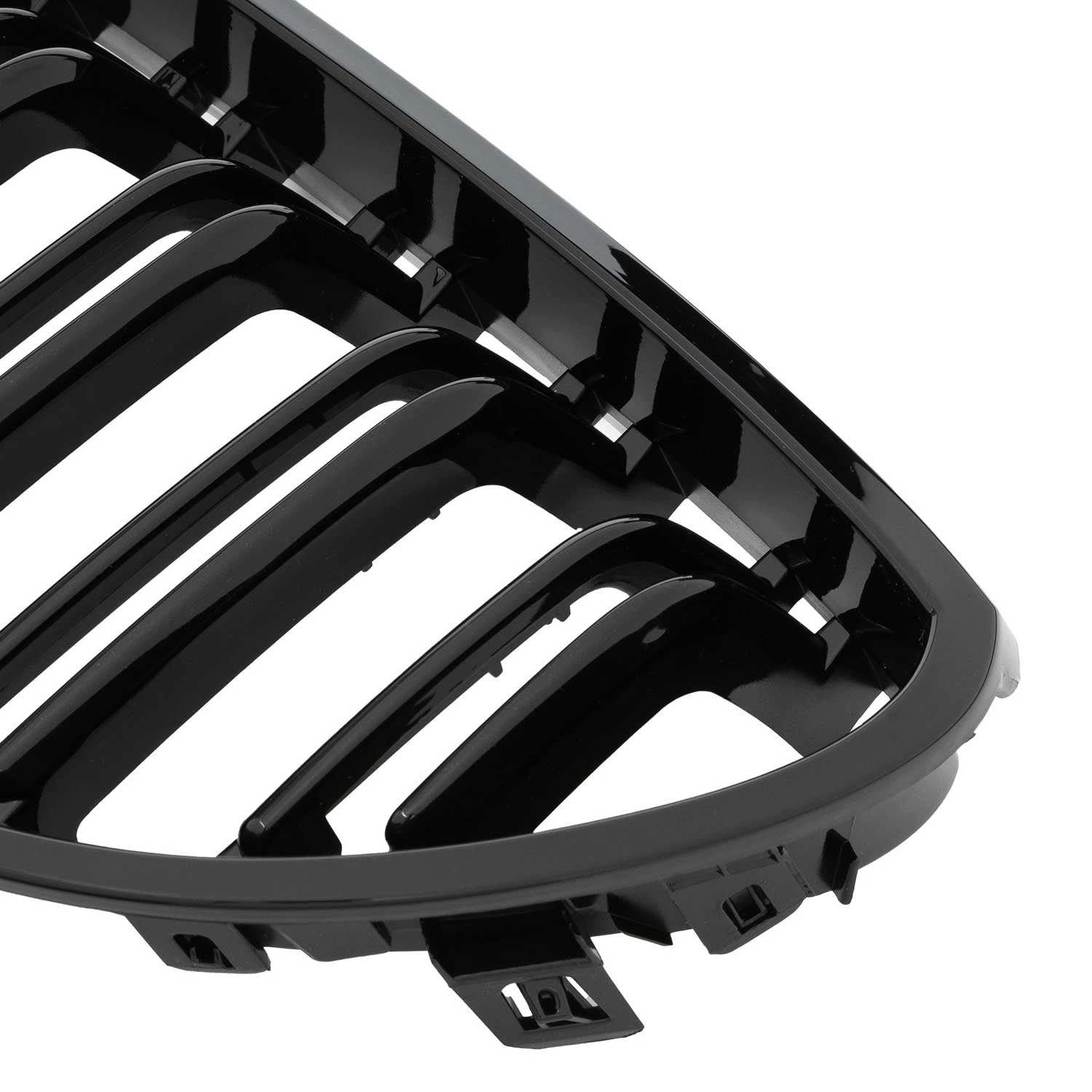 OMAC Frontstoßstange Kühlergrill Kühlergitter für BMW 5er E60 Limo 2003-2010 schwarz 1tlg, 1-St. – Bild 4 von 5