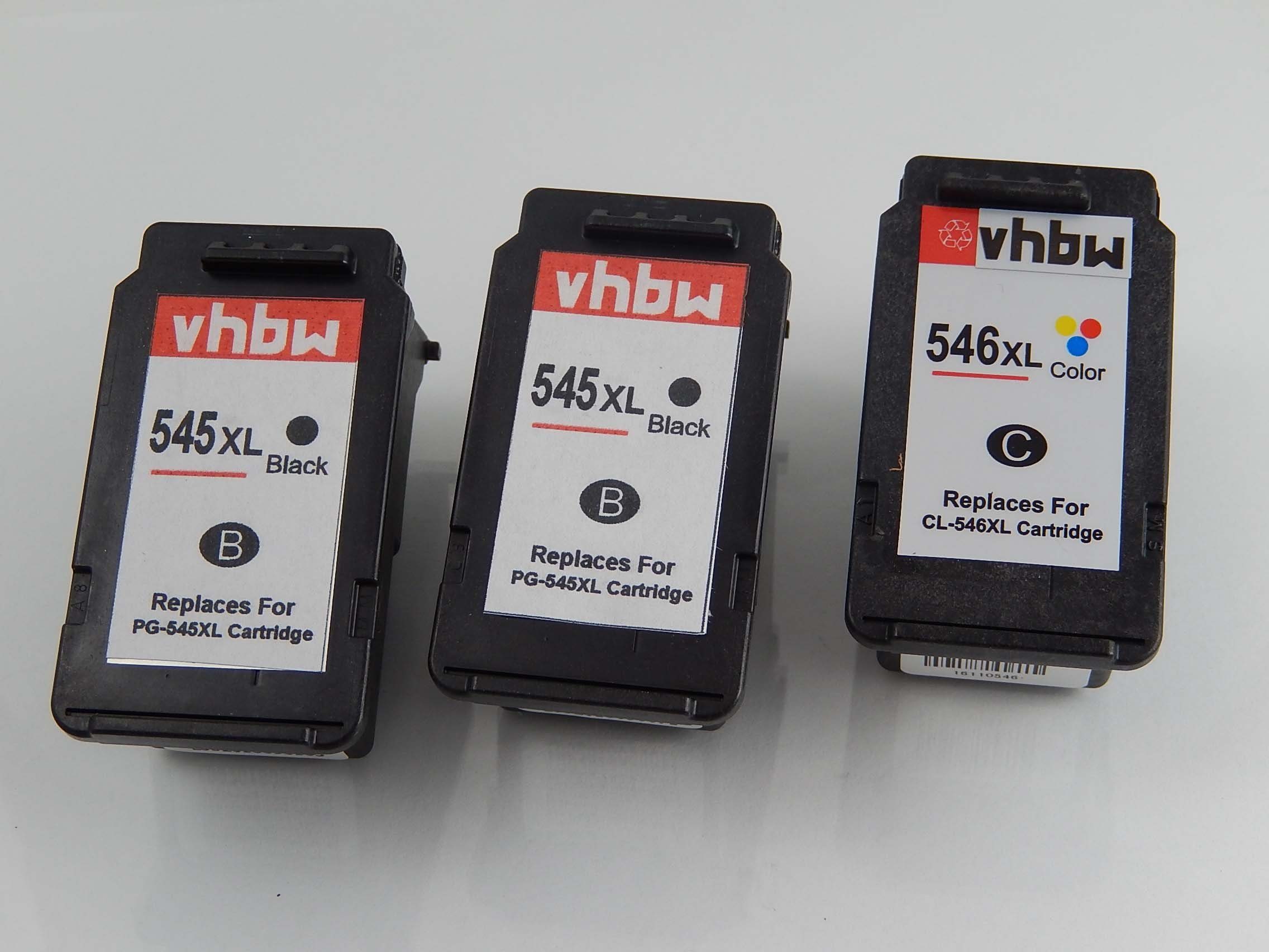 vhbw Tintenpatrone (passend für Canon Pixma MG3053, MX494, TR4550, TR4551,  TS205, TS302, MX495 Drucker & Kopierer Tintenstrahldrucker)