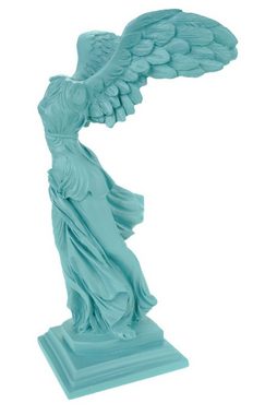 Kremers Schatzkiste Dekofigur Alabaster Nike Siegesgöttin von Samothrake Figur Skulptur 29cm Türkis