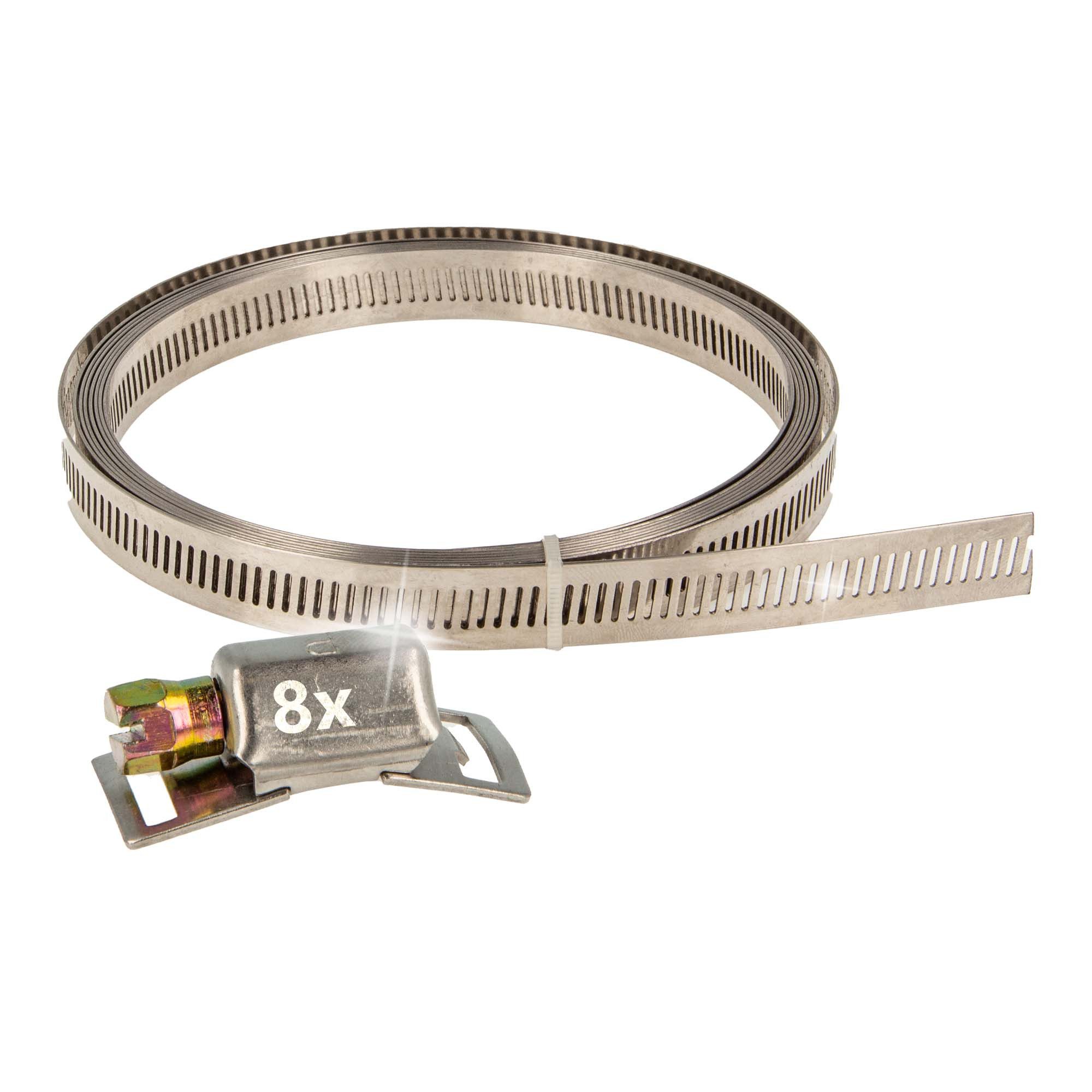 tecuro Schlauchschelle Schlauchschellen Endlosband Set: 3, 5 oder 25 Meter
