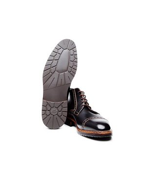 Heinrich Dinkelacker Luzern Quarter-Brogue SC Businessschuh Stiefelette Herren Stiefelette Leder handgefertigt, Schnürstiefel