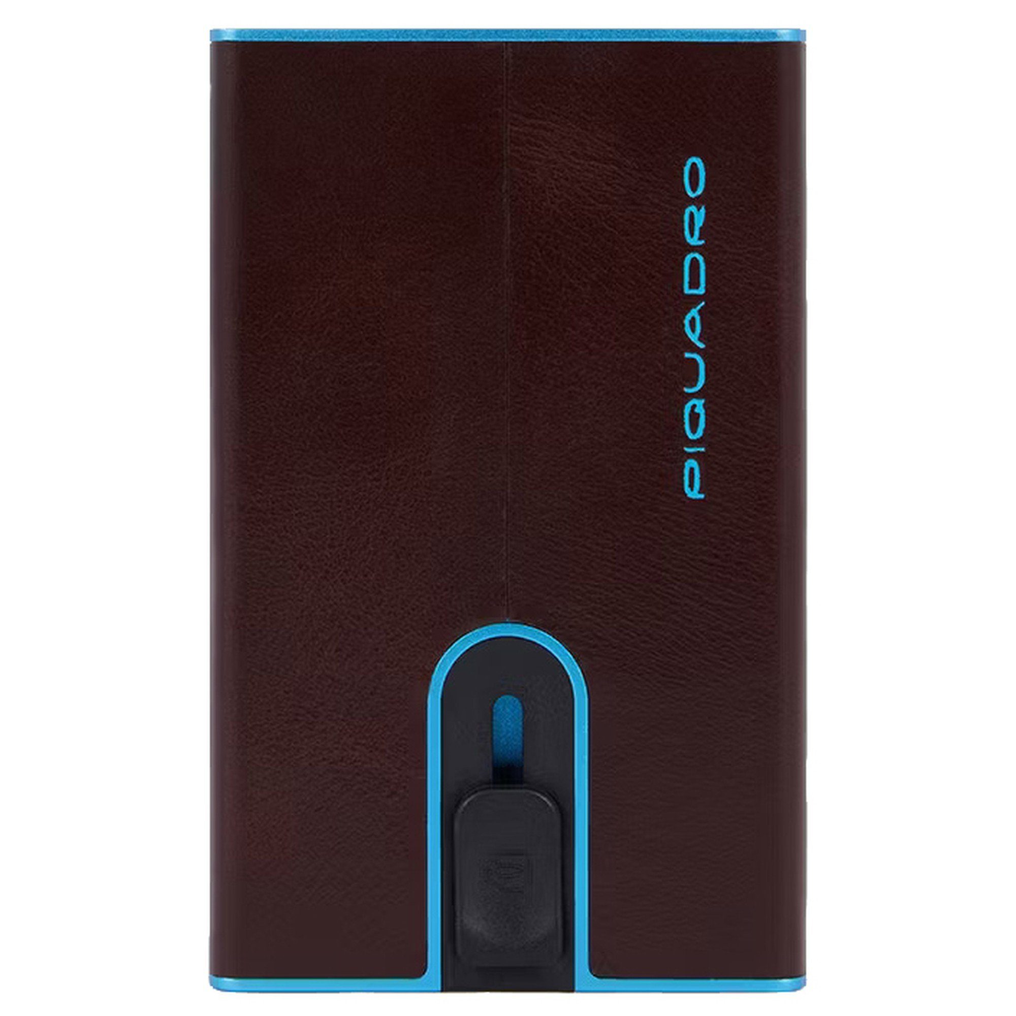 Piquadro Geldbörse Blue Square - Kreditkartenetui 11cc 10 cm RFID (1-tlg) mahogany