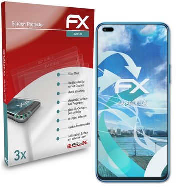 atFoliX Schutzfolie Displayschutzfolie für Honor 50 Lite, (3 Folien), Ultraklar und flexibel