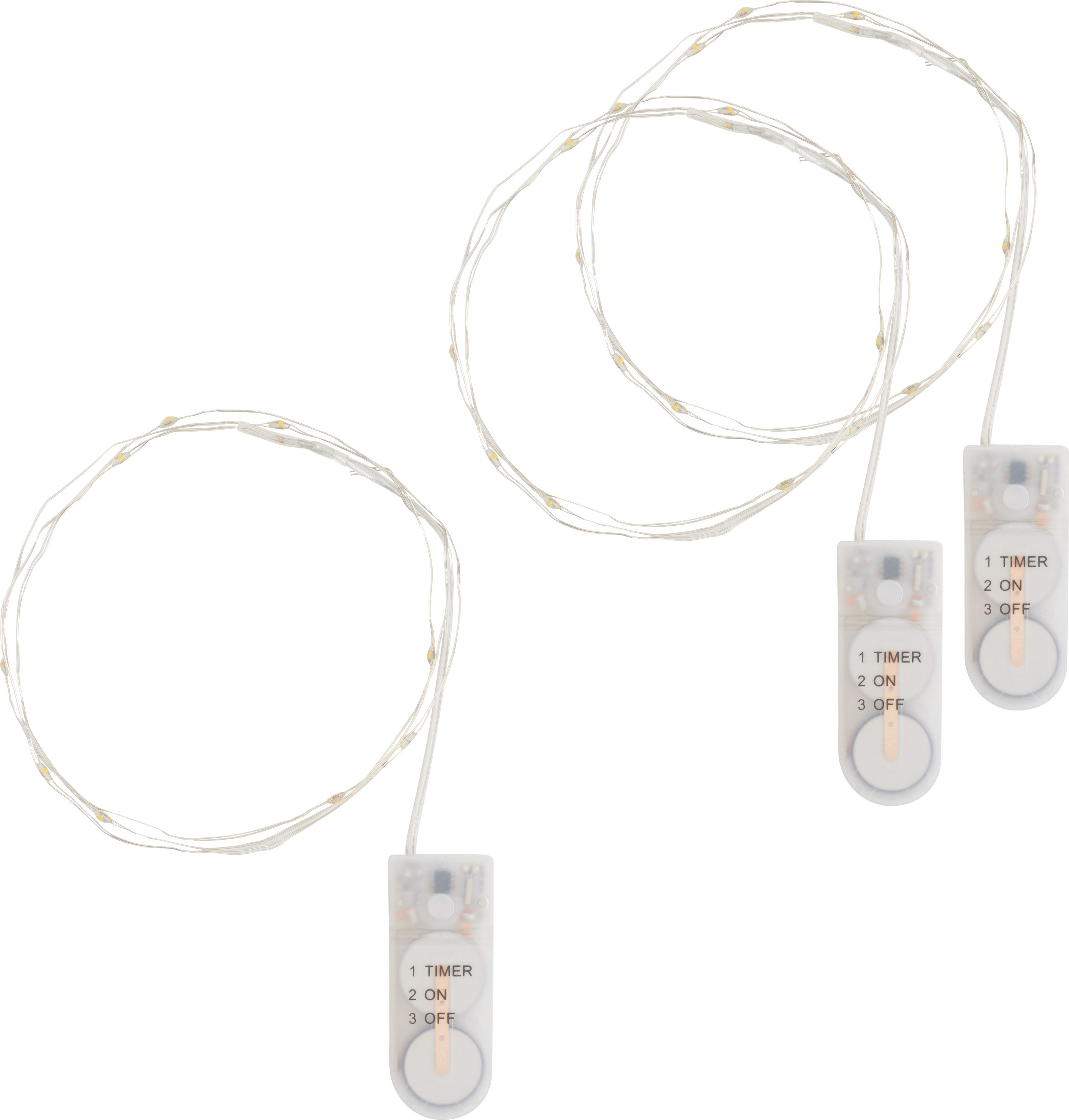 VBS Lichterkette ignore, mit Timer, 10 LEDs 3er-Pack