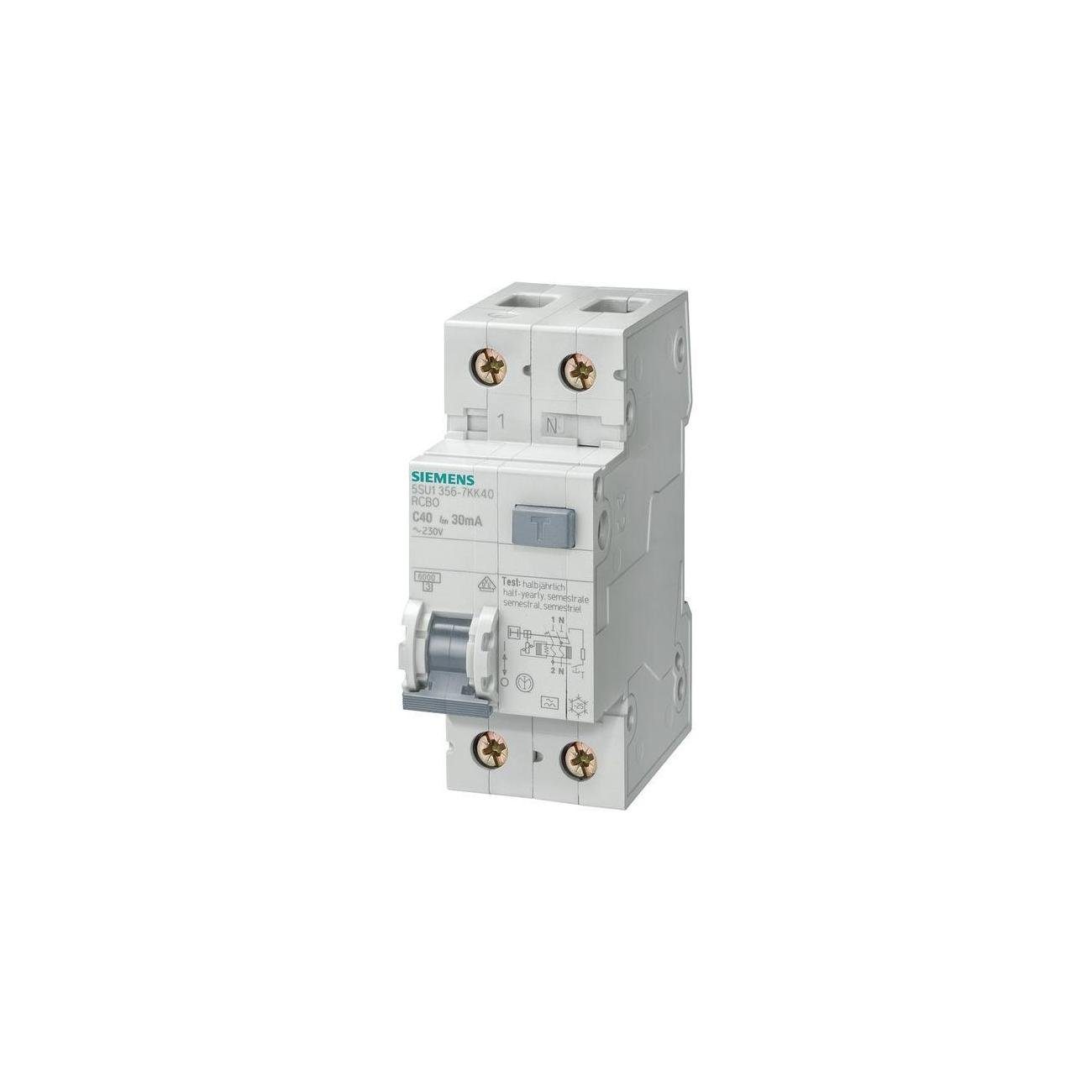 SIEMENS Schalter SIEMENS FI/LS-Schutzschalter 1p+N C16 0,03A 230V A