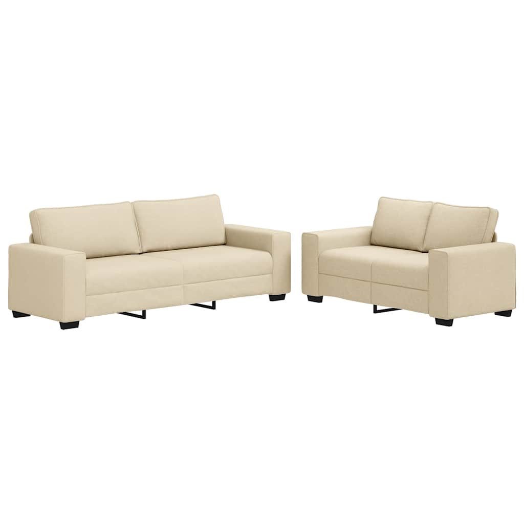 vidaXL Sofa 2-tlg. Sofagarnitur mit Kissen günstig online kaufen