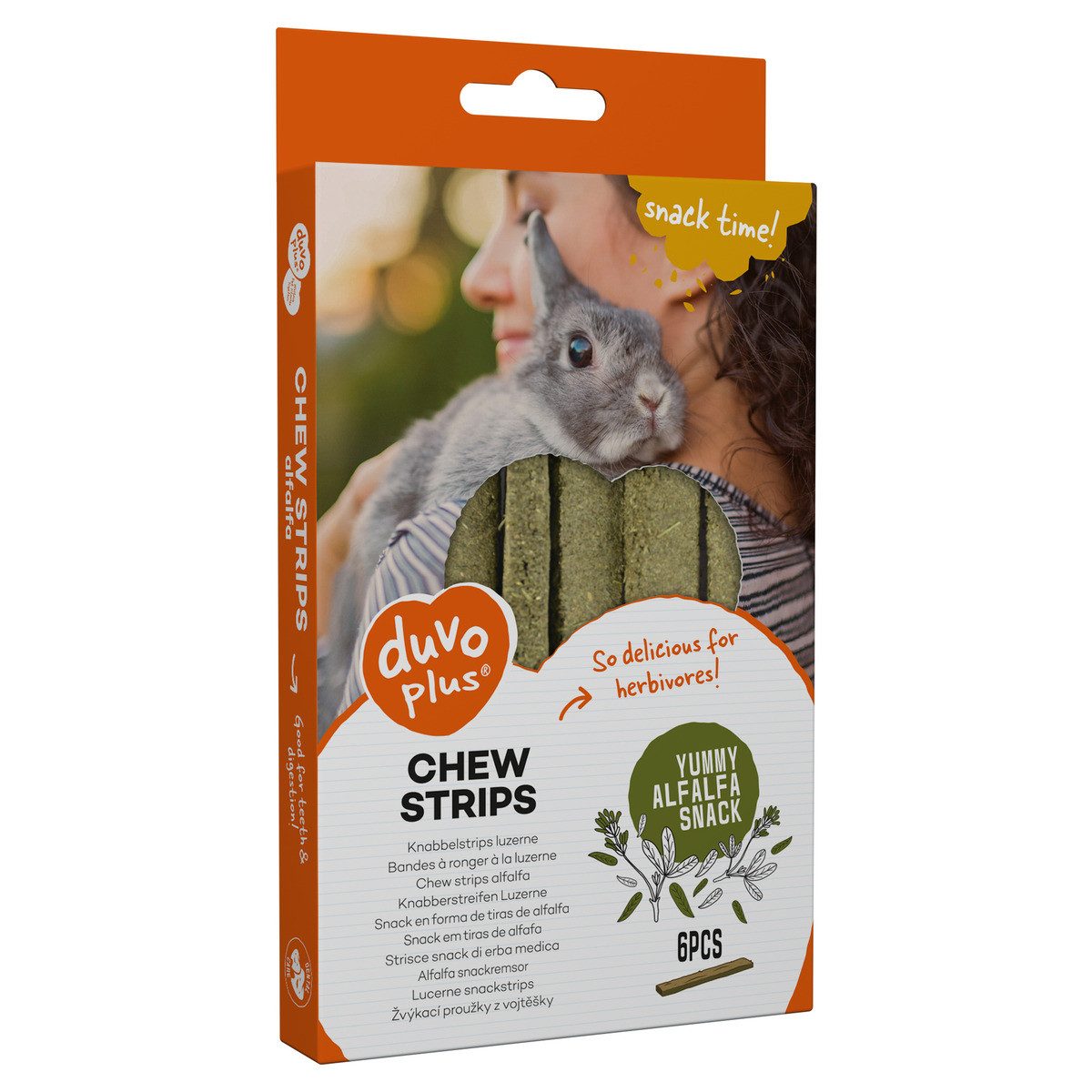 DUVO+ Kaustrips Alfalfa grün 50 g, für: Kleintier