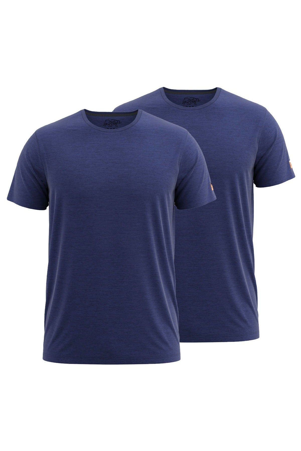 FORSBERG T-Shirt T-Shirt 1/2 Doppelpack blau