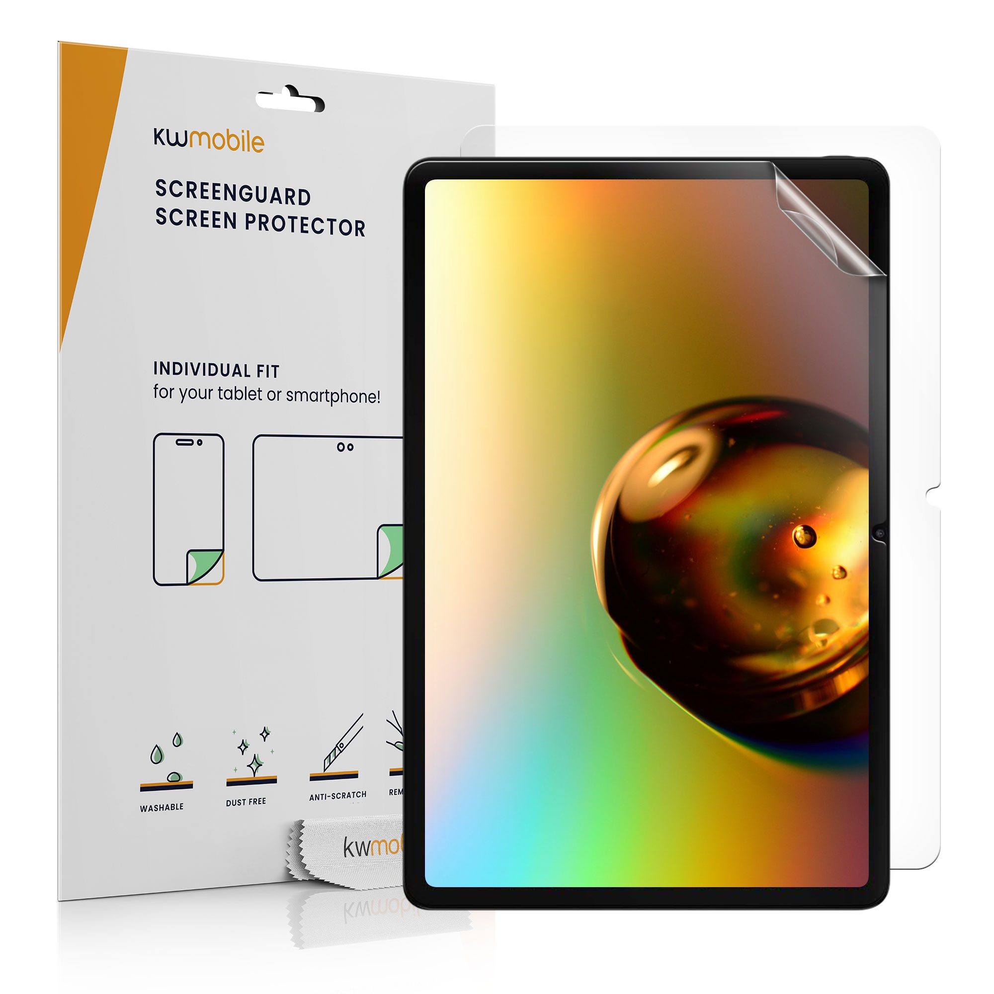 kwmobile Displayschutzfolie 2x Folie für Xiaomi Redmi Pad Pro, 2 Stück, Full Screen Tablet Schutzfolie - klar