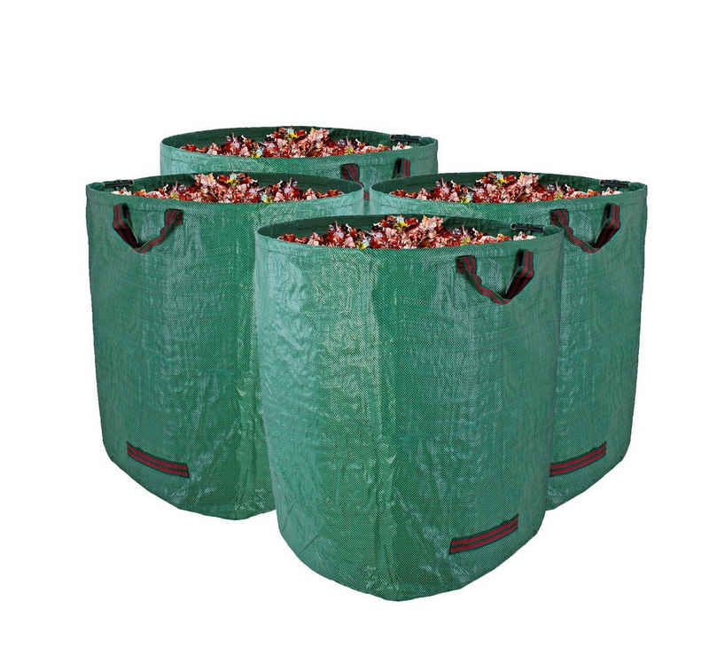 BigDean Gartenbox Gartenabfallsack 272 L Gartentasche Laubsack (4 St)