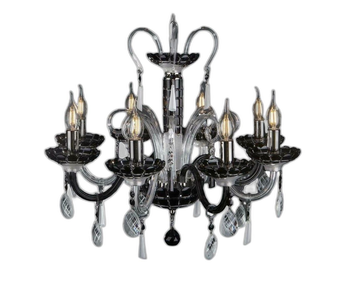Xlmoebel Люстры Bohemia Deckenleuchte Kronen Licht Schwarze Kristalllampe, Hergestellt in Europa
