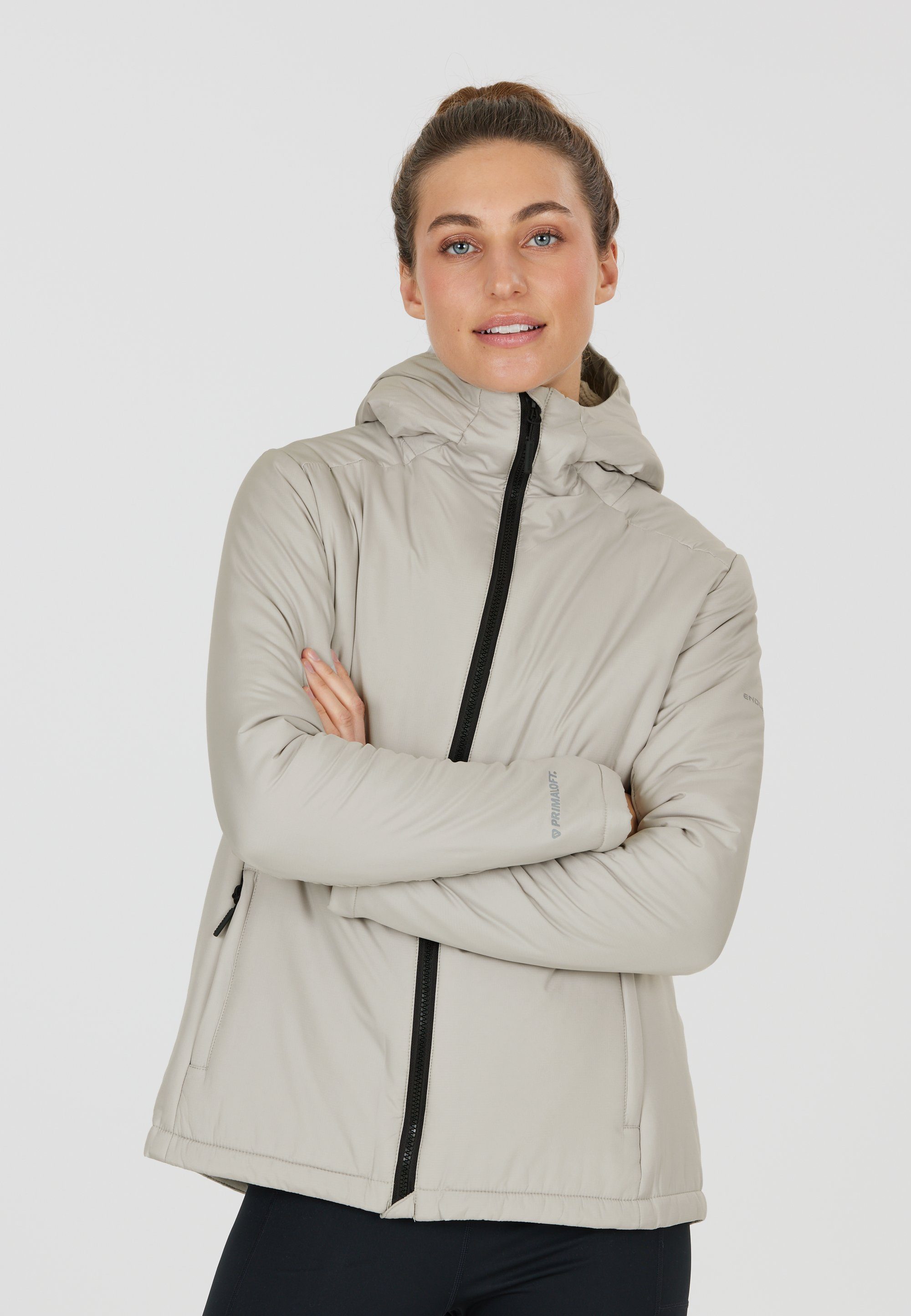 ENDURANCE innovativem mit Laufjacke Primaloft-Futter hellbeige Lila