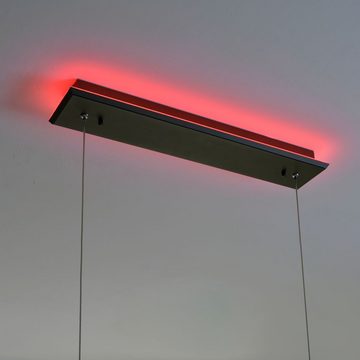 Paul Neuhaus Smarte LED-Leuchte LED Pendelleuchte Q-ARIAN, Smart Home, CCT-Farbtemperaturregelung, RGB-Farbwechsel, Dimmfunktion, Memoryfunktion, mit Leuchtmittel, Pendellampe mit beleuchtetem Deckenkasten, CCT RGB