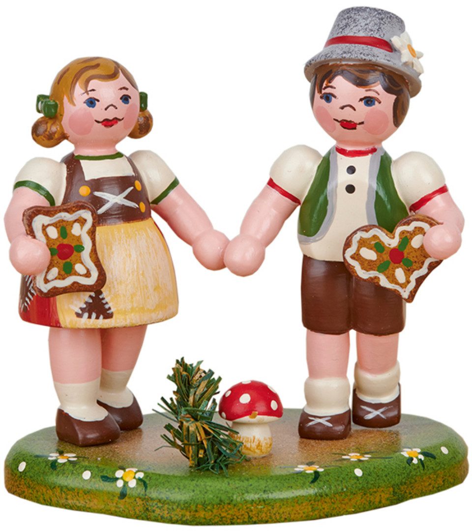 Hubrig Volkskunst Zschorlau Erzgebirge Sammelfigur Hubrig Landidylle Hänsel und Gretel