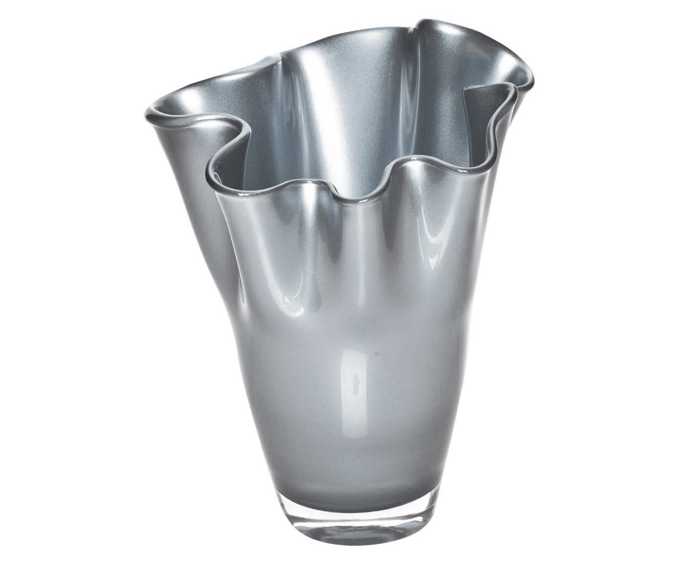 St., Collection Tischvase Stück, silber Home Handgefertigt in Glasvase), 1x in 1 Glasvase metallic mundgeblasene (1 Premiumqualität Europa, Signature