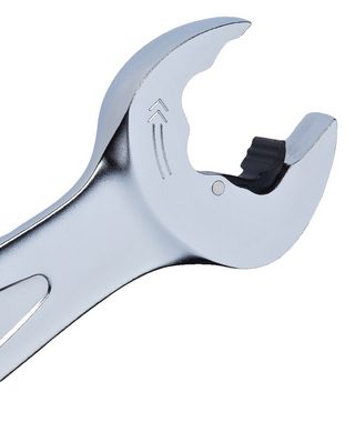 KS Tools Ratschenringschlüssel GEARplus, DUO Ringmaulschlüssel, Maul-Ratschenfunktion 21 mm, umschaltbar