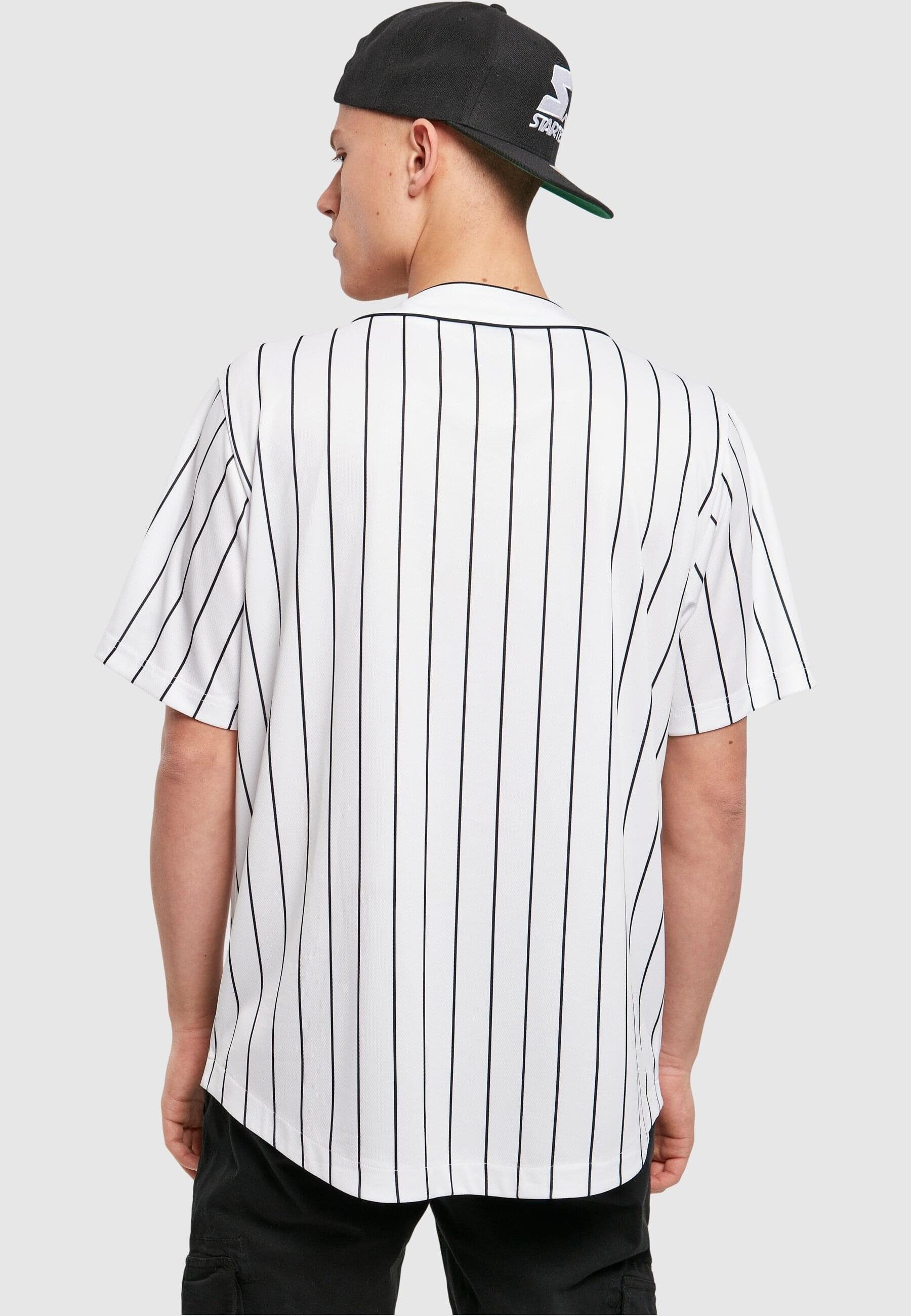 Herren Starter (1-tlg) Jersey Black Langarmhemd Starter Label Starter white Baseball