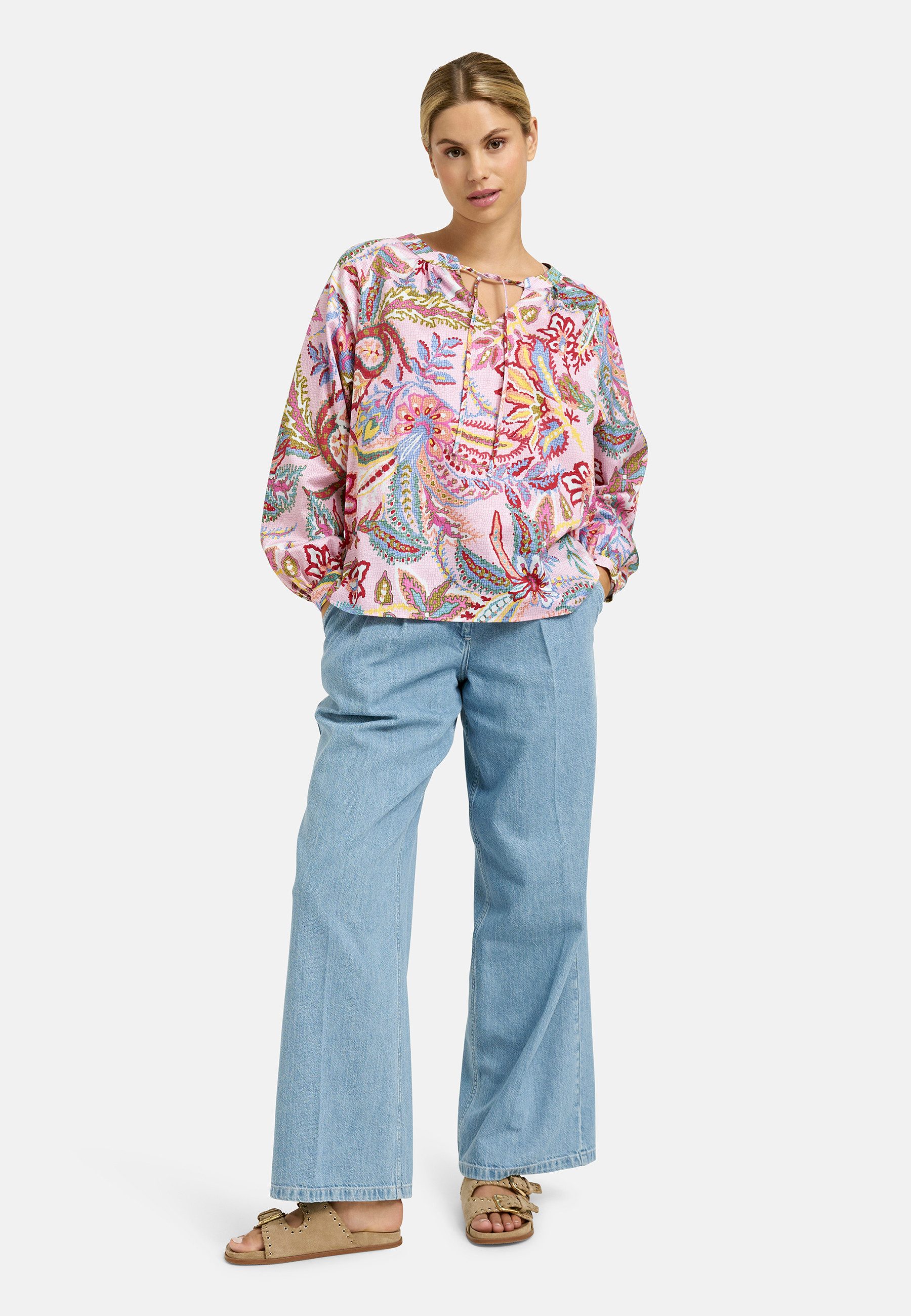 Milano Italy Langarmbluse aus Baumwolle