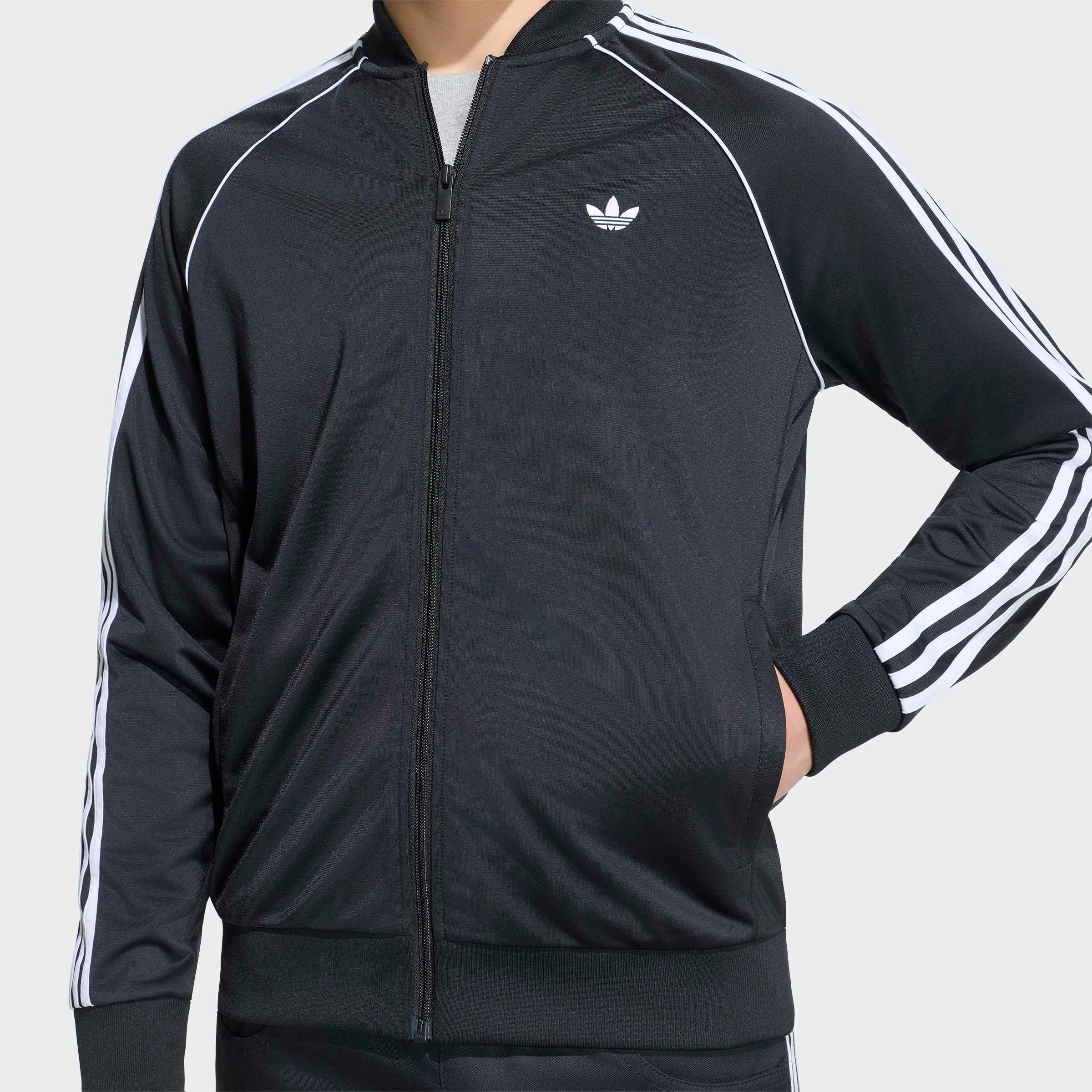 adidas Originals Trainingsjacke SST, LOCKER GESCHNITTEN für Kinder, mit Reißverschluss, aus Polyester