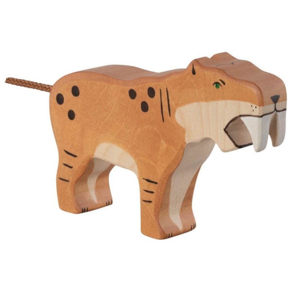 Holztiger Spielfigur HOLZTIGER Säbelzahntiger aus Holz