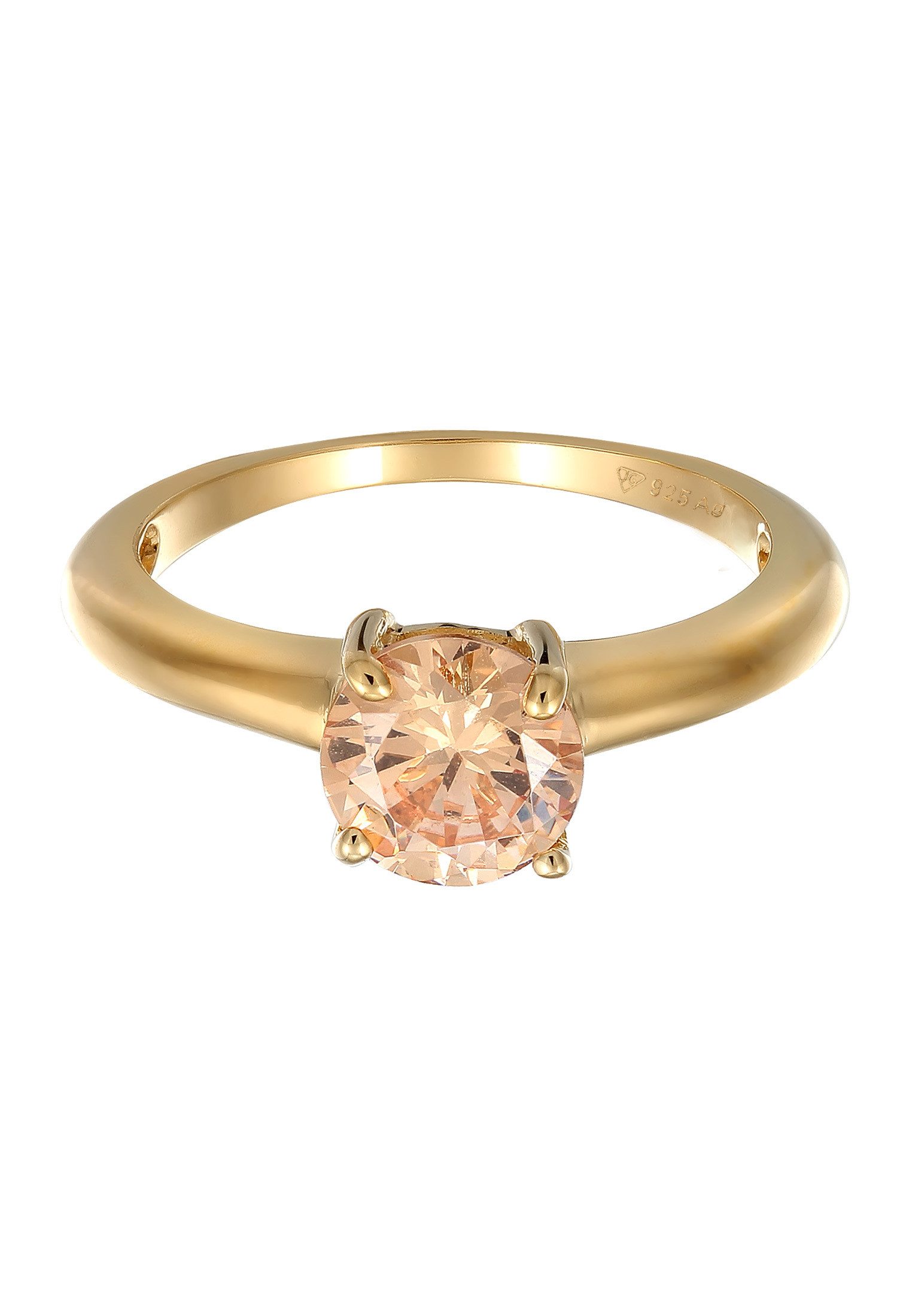 Elli Fingerring Solitär Klassisch Zirkonia Verlobung günstig online kaufen