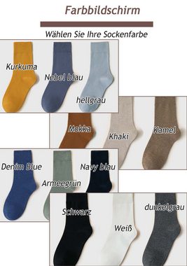 Daisred Sneakersocken 6 Paar Socken Damen 35-40 Baumwolle für Business und Alltag (6-Paar)