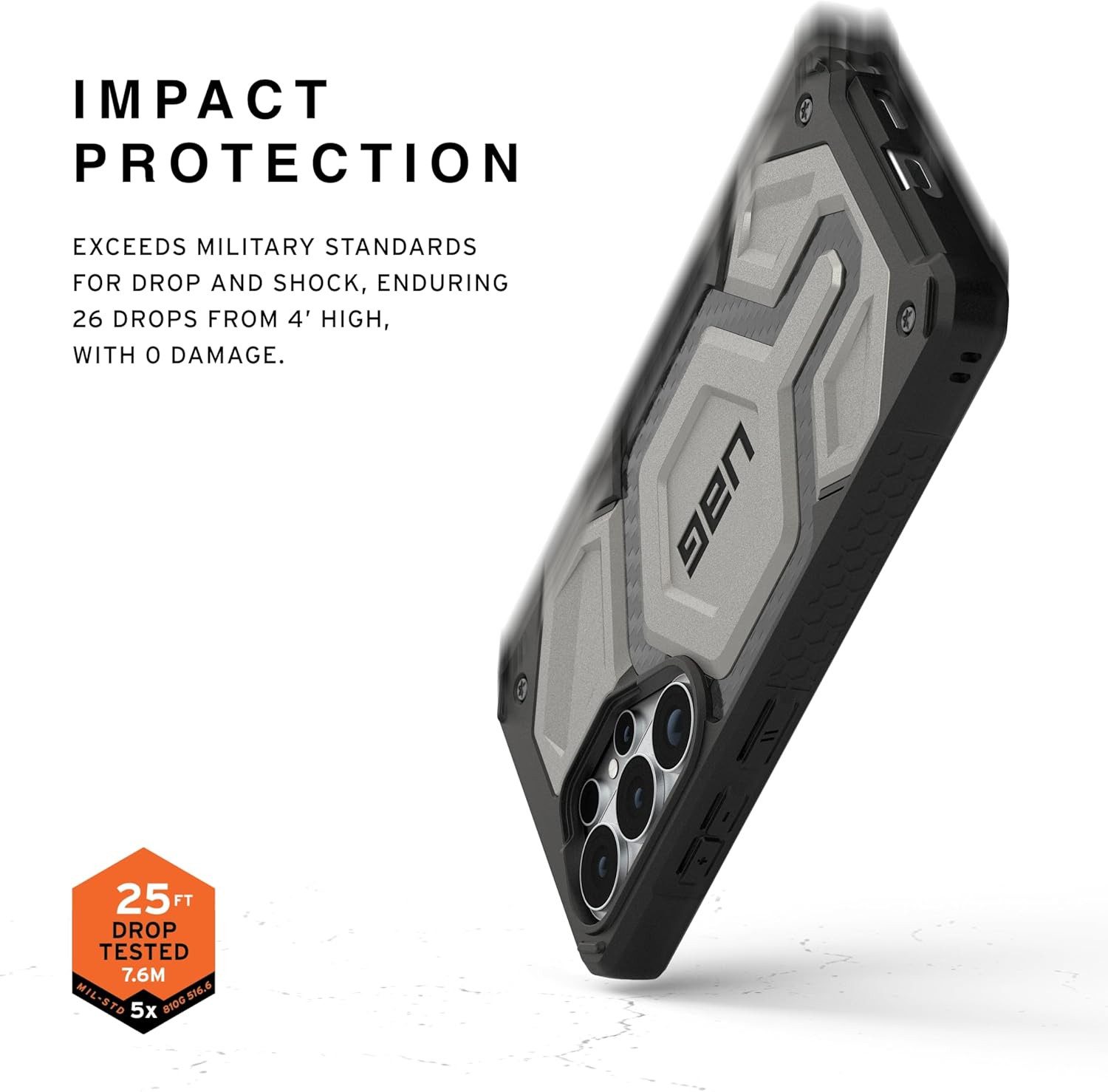 Urban Armor Gear Smartphone-Hülle Monarch Pro - Samsung Galaxy S26 Ultra Hülle, ["Designed for Samsung" zertifiziert] – Bild 3 von 5