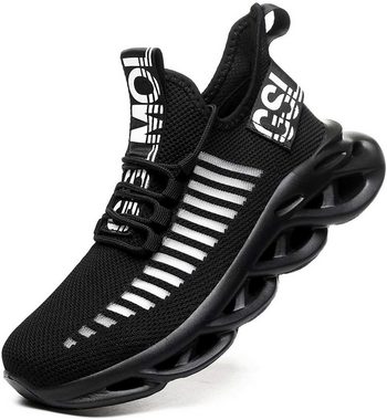 UE Stock Herren Slipper Atmungsaktive Ultraleichte Sportschuhe Gr. 43 Schwarz Slip-On Sneaker für ultraleichten Halt und Atmungsaktivität
