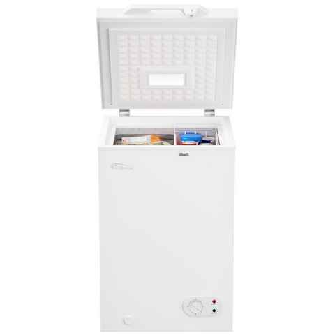 TroniTechnik Gefriertruhe Einstellbarer Temperaturregler, kühlen und gefrieren BORGAR 110 PRO, 55 cm breit, 100 l, inkl. Dual Thermostat, LED Licht, Griff, Schloss, Rollen, Einlegekorb