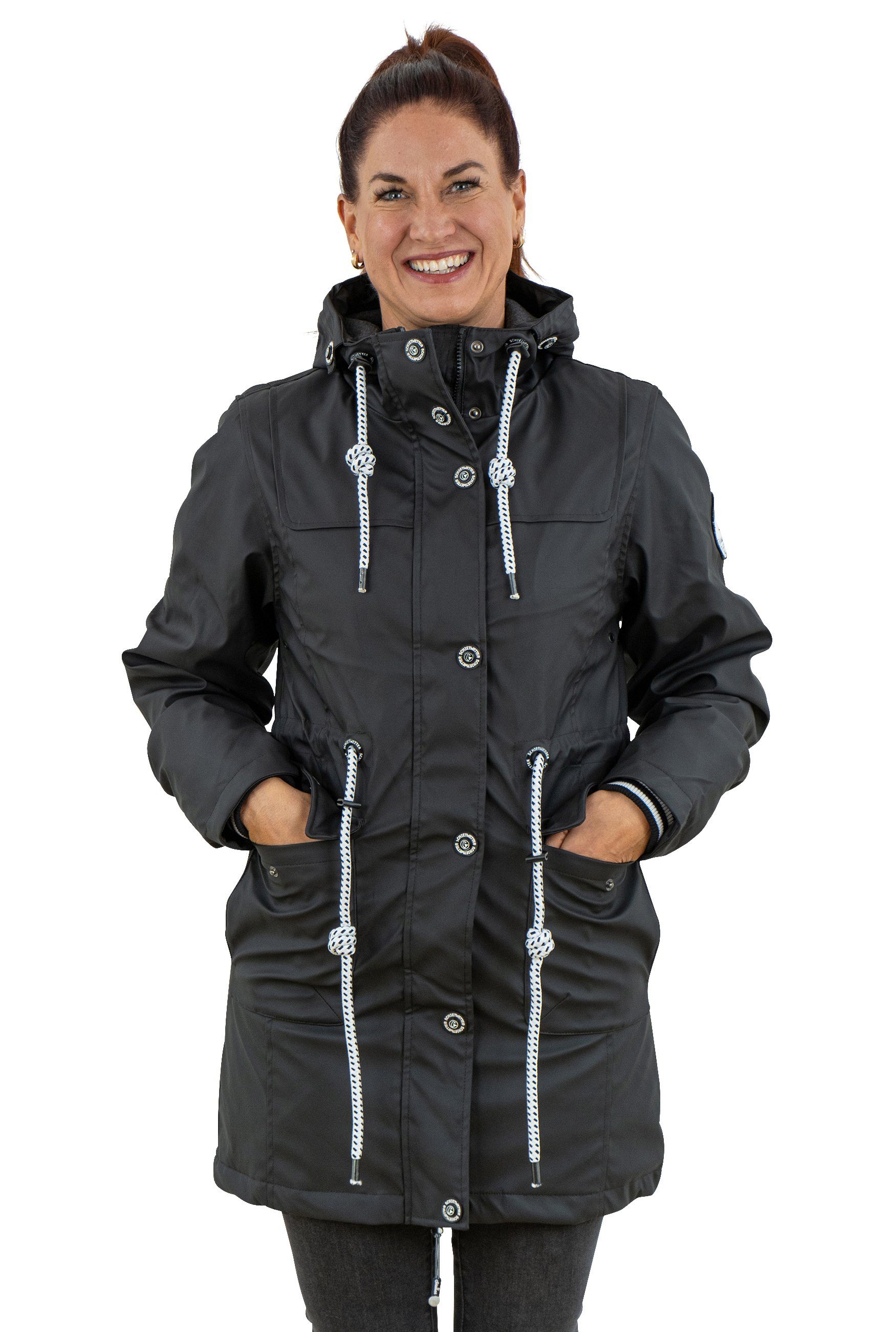 Schietwetter Regenjacke Damen gefüttert, wasserdicht & winddicht