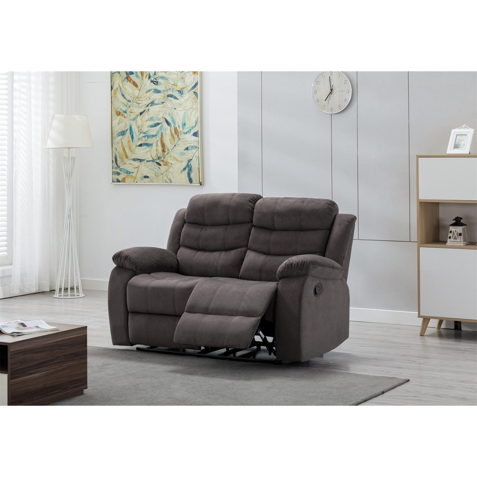 HTI-Living 2-Sitzer 2-Sitzer Sofa mit Schaukelfunktion Kirwall, Stück 1 Teile, Couch mit Fußstütze