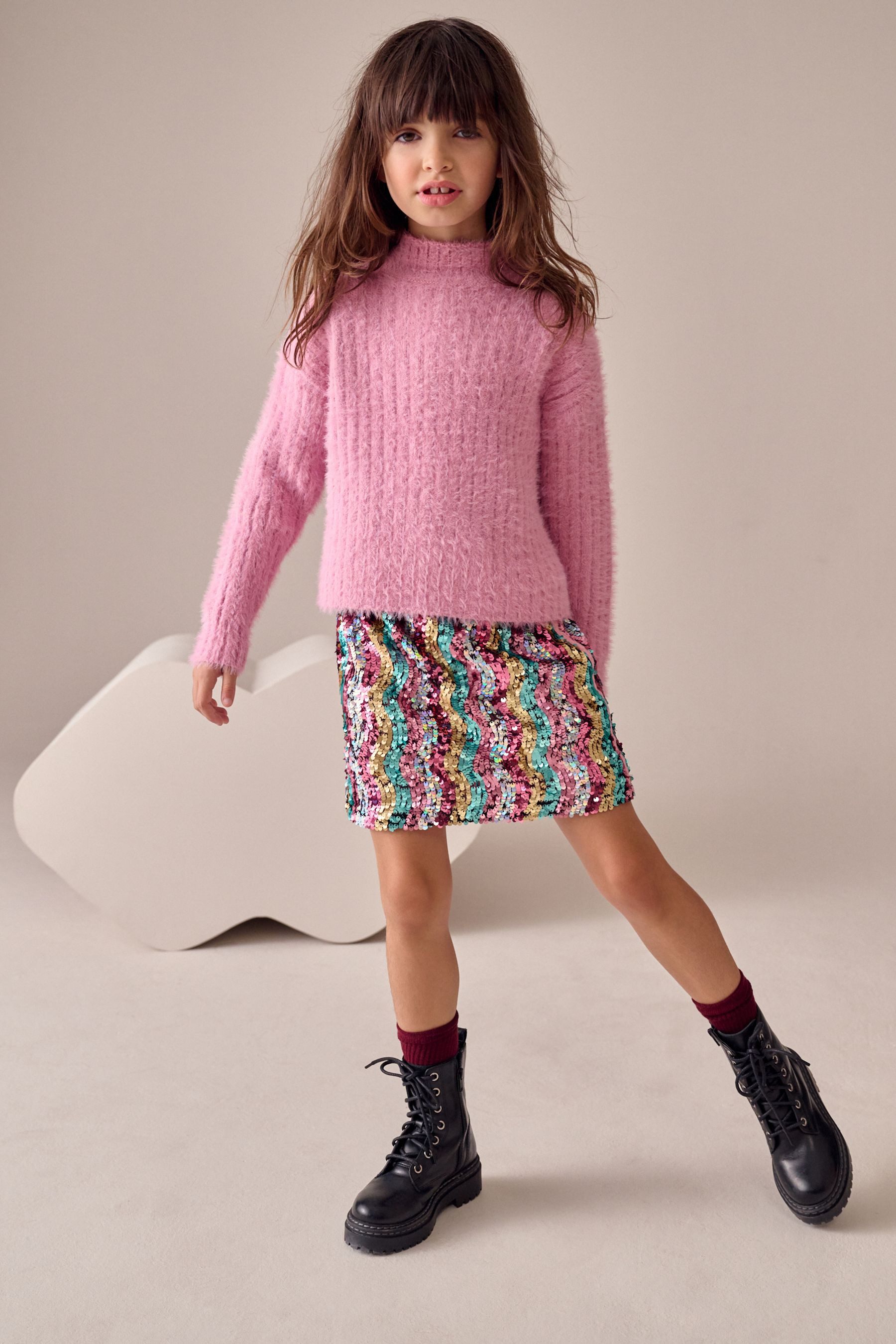 Next Strickpullover Flauschiger Pullover (1-tlg)