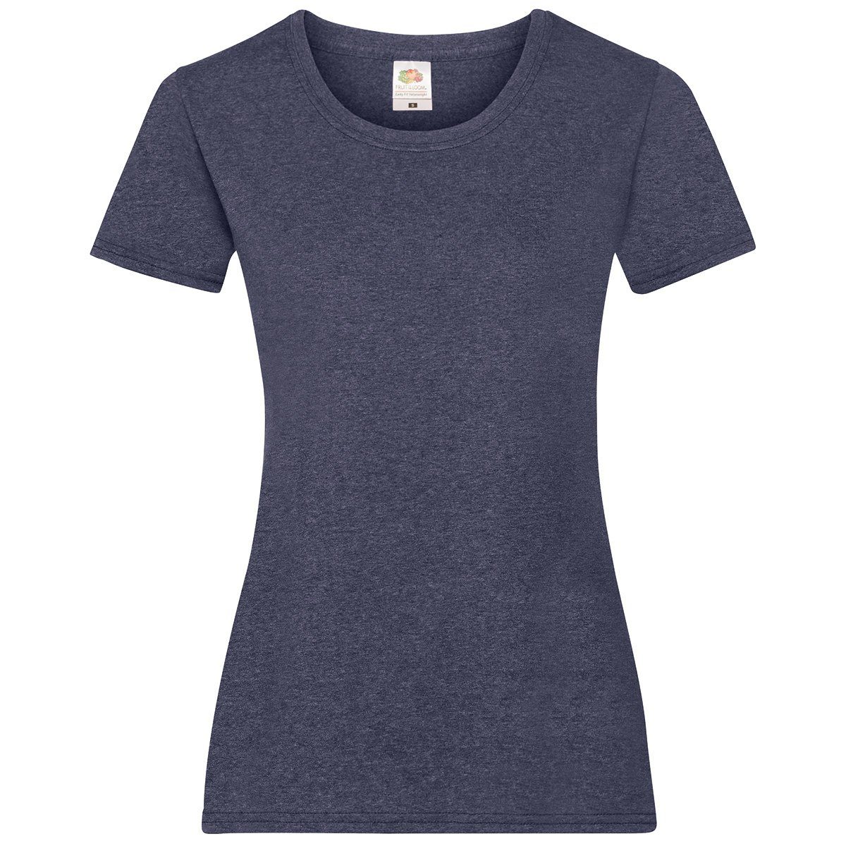 Fruit of the Loom Rundhalsshirt Fruit of the Loom Valueweight T Lady-Fit vintage navy meliert