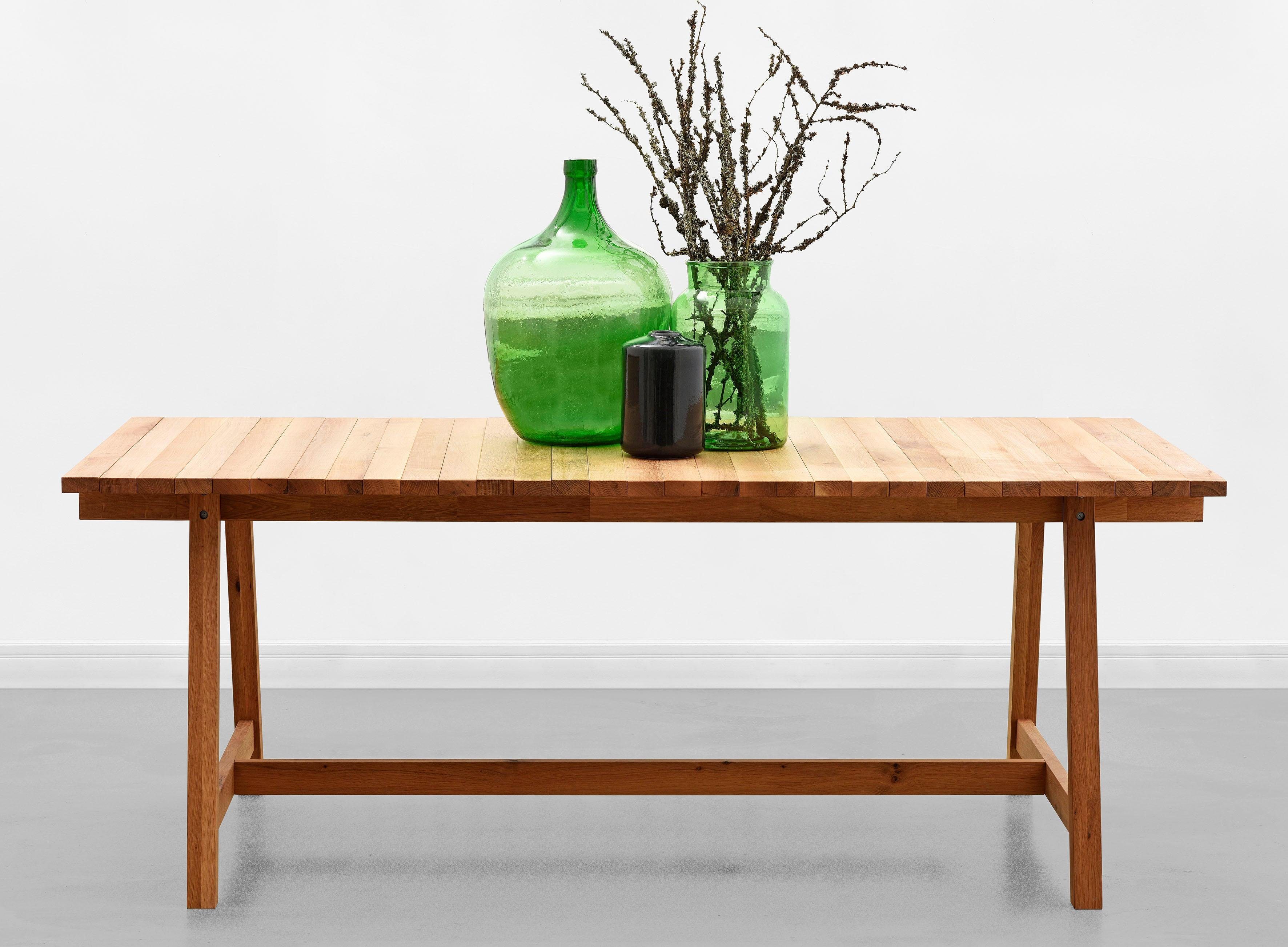 Home affaire Esstisch »Beath« aus massiver Eiche, Breite 200 cm - Home affaire