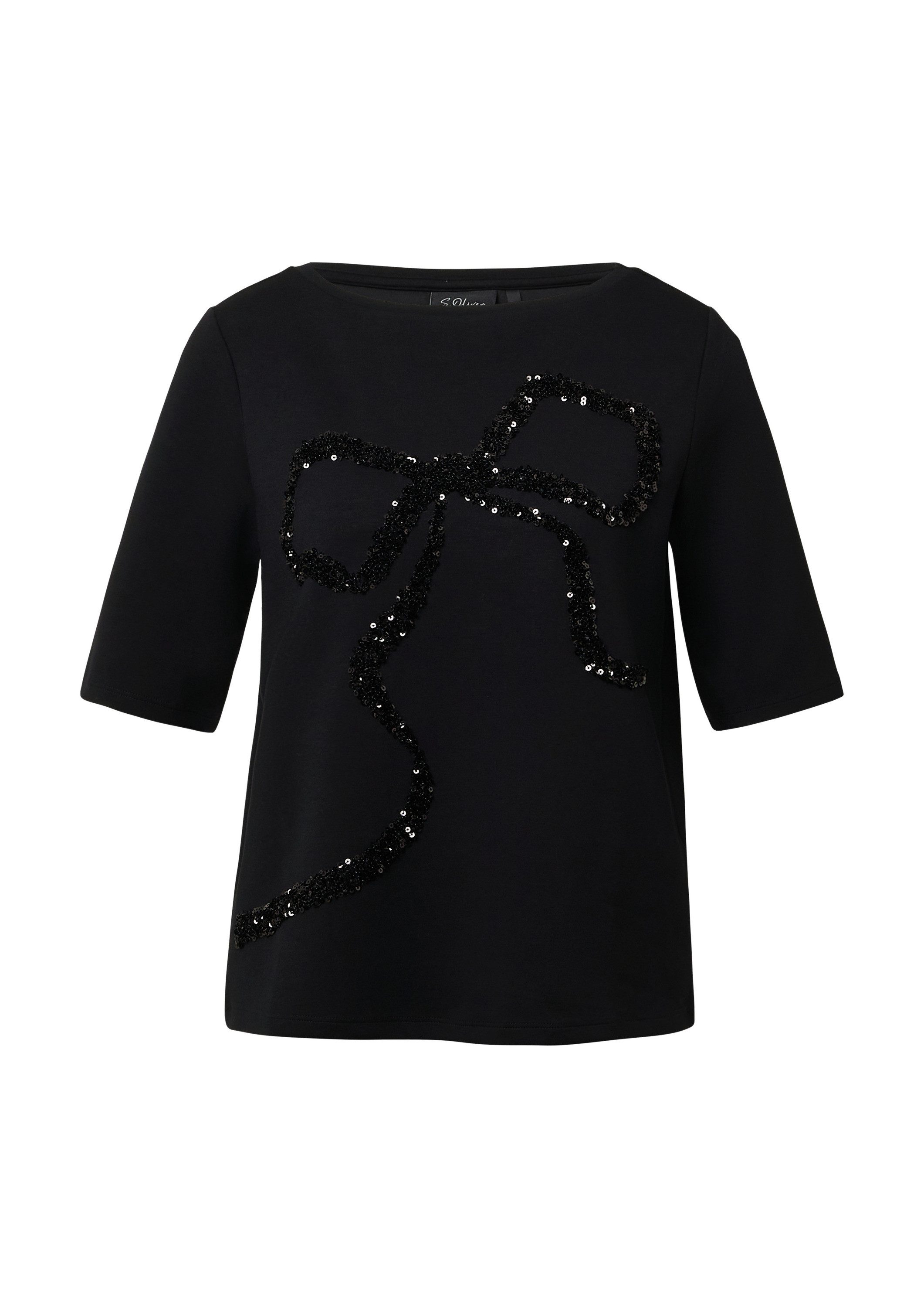 s.Oliver Kurzarmshirt T-Shirt Viskose-T-Shirt im Relaxed günstig online kaufen