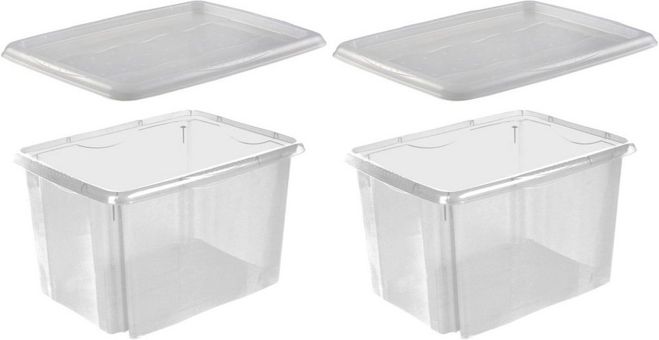keeeper Dreh /Stapelbox mit Deckel 44 5 x 34 5 x 27 cm