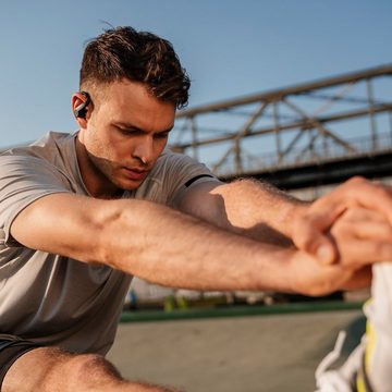 Teufel AIRY SPORTS TWS wireless In-Ear-Kopfhörer (Smarte Touch-Steuerung an der Ohrmuschel für Musiksteuerung, Telefonannahme, Sprachassistent und Lautstärke, Sprühwassergeschützt nach IPX3, resistent gegen Regen, Schmutz und Staub)