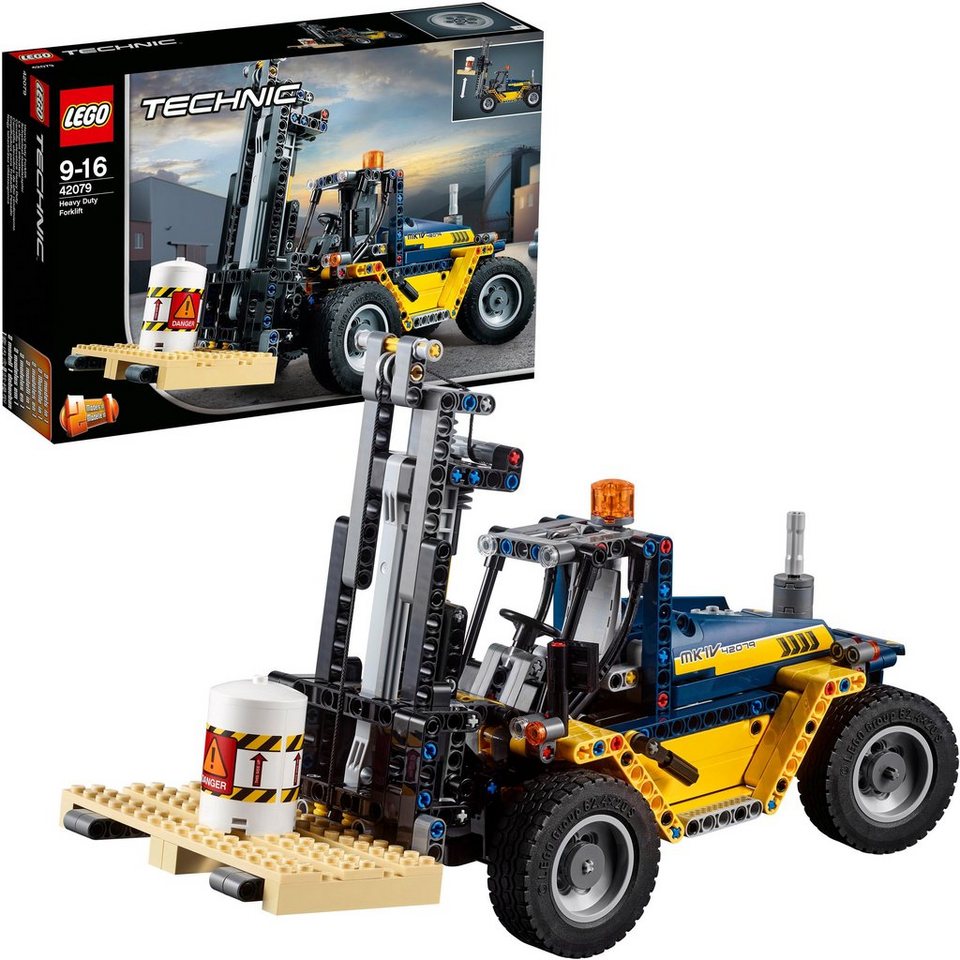 Lego Konstruktionsspielsteine Schwerlast Gabelstapler 42079
