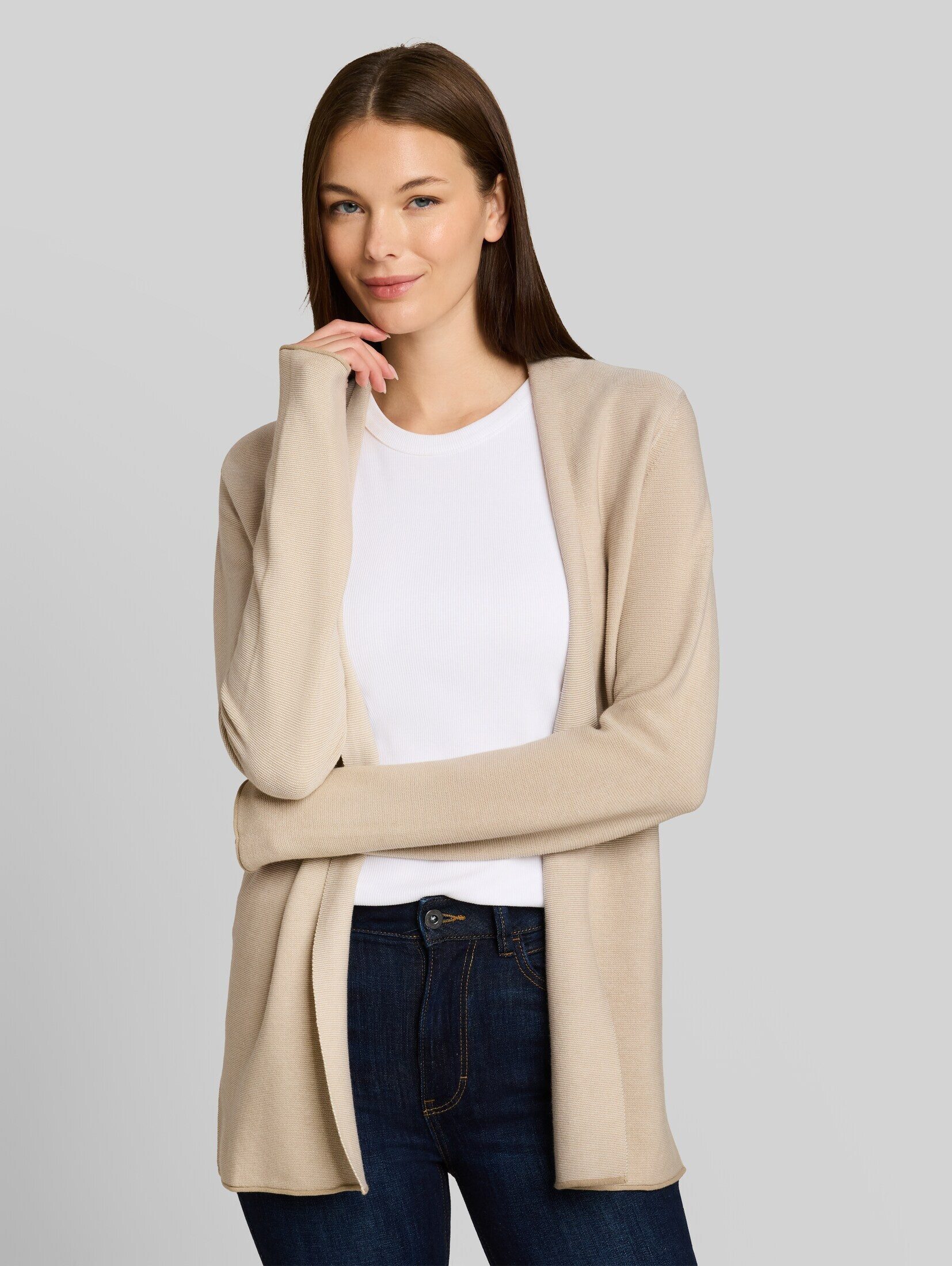 TOM TAILOR Cardigan Pullover & Strickjacken Cardigan aus Baumwolle