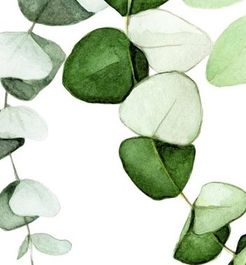 MyMaxxi Dekorationsfolie Türtapete hängende Eukalyptus Blätter Türbild Türaufkleber Folie