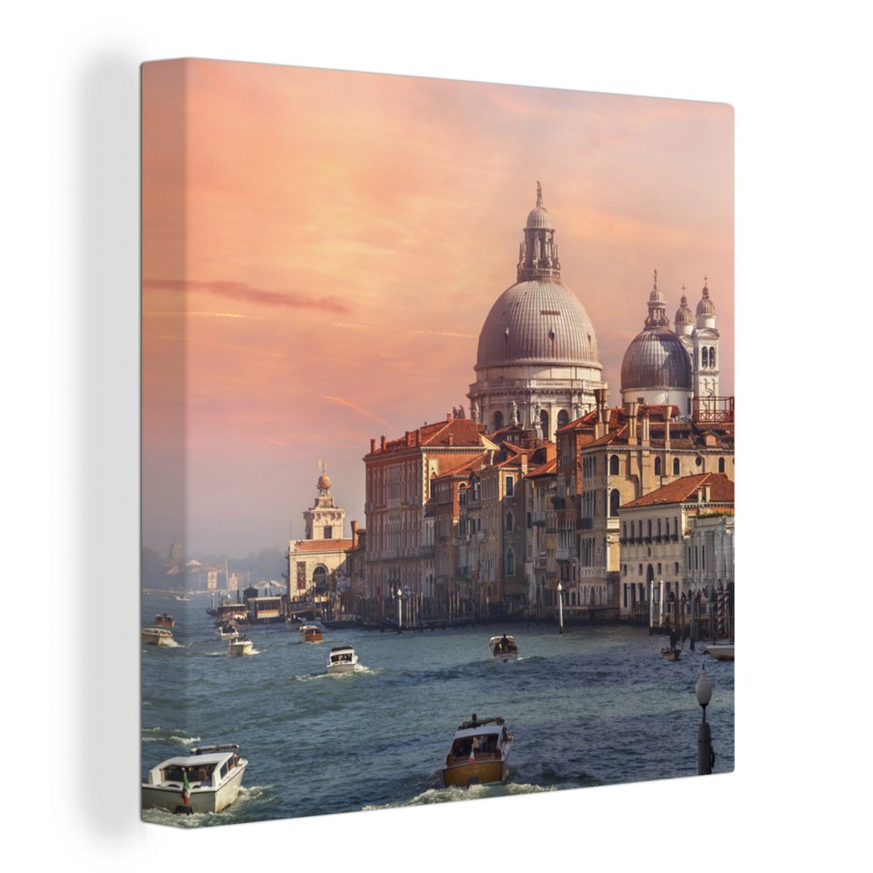 OneMillionCanvasses® Leinwandbild Italien - Venedig - Canal Grande, (1 St),  Leinwand Bilder für Wohnzimmer Schlafzimmer