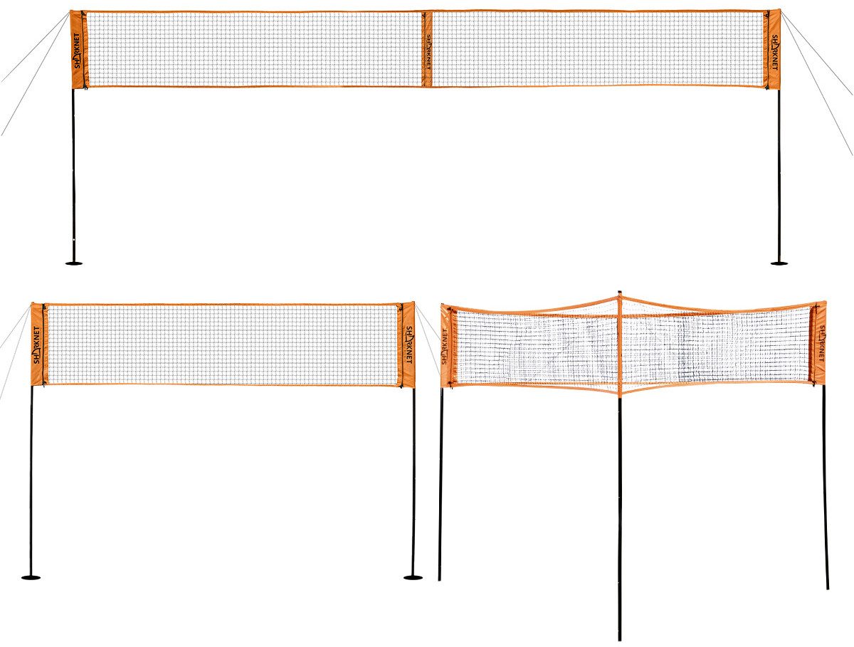 Volleyballnetz 2 in 1 Volleyballnetz Sharknet - dreieckiges oder klassisches Netz