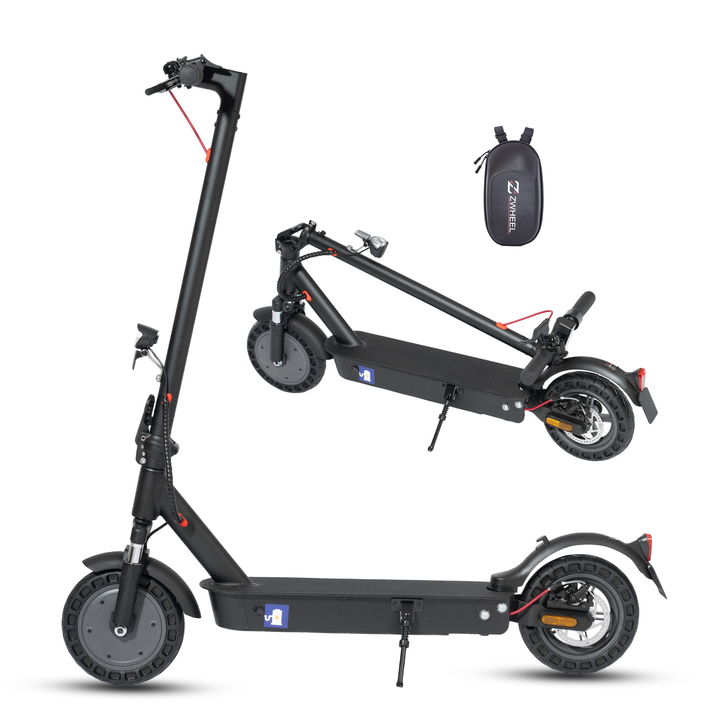 E-Scooter 10 Zoll klappbarer Elektroroller mit ABE, 360Wh, max.45km, nur 15kg