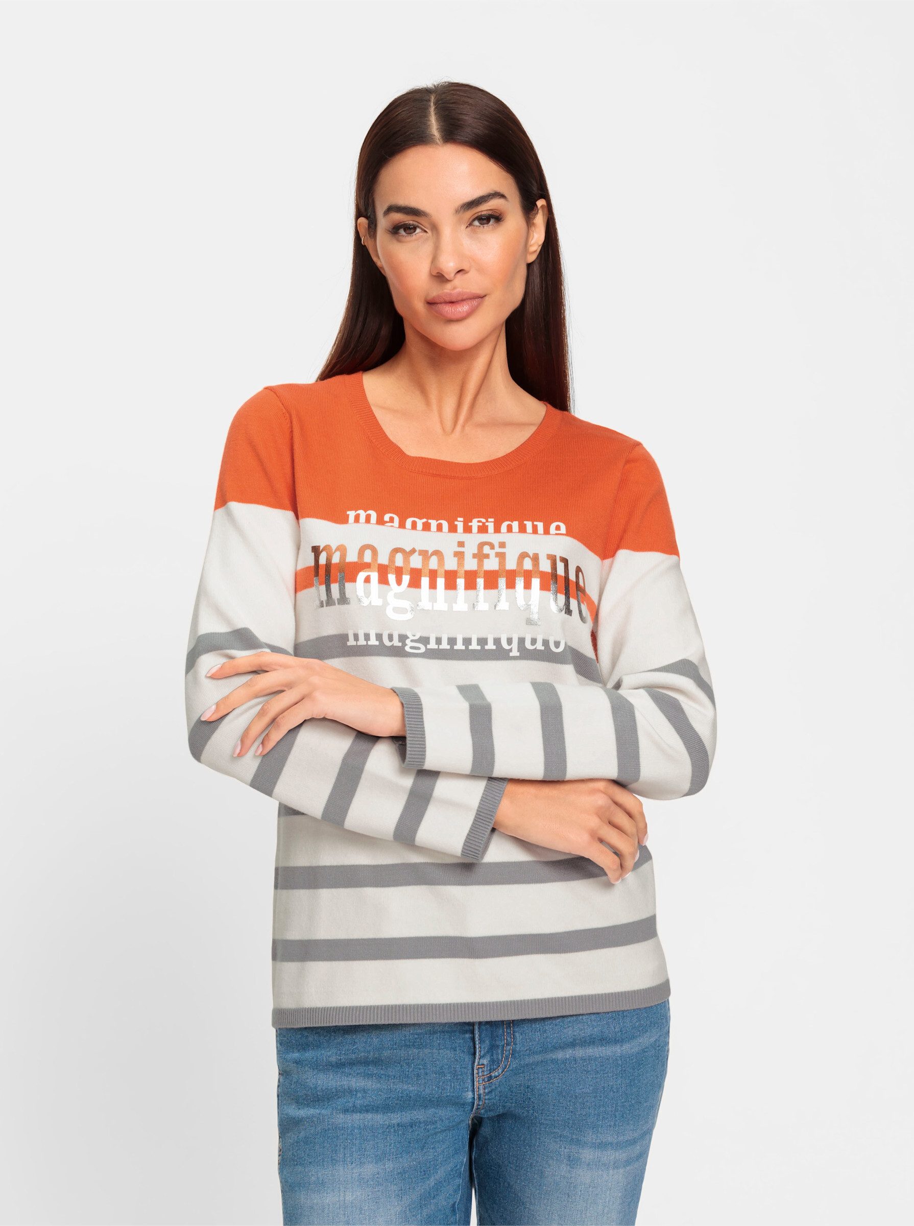 heine Strickpullover Jacquardpullover günstig online kaufen