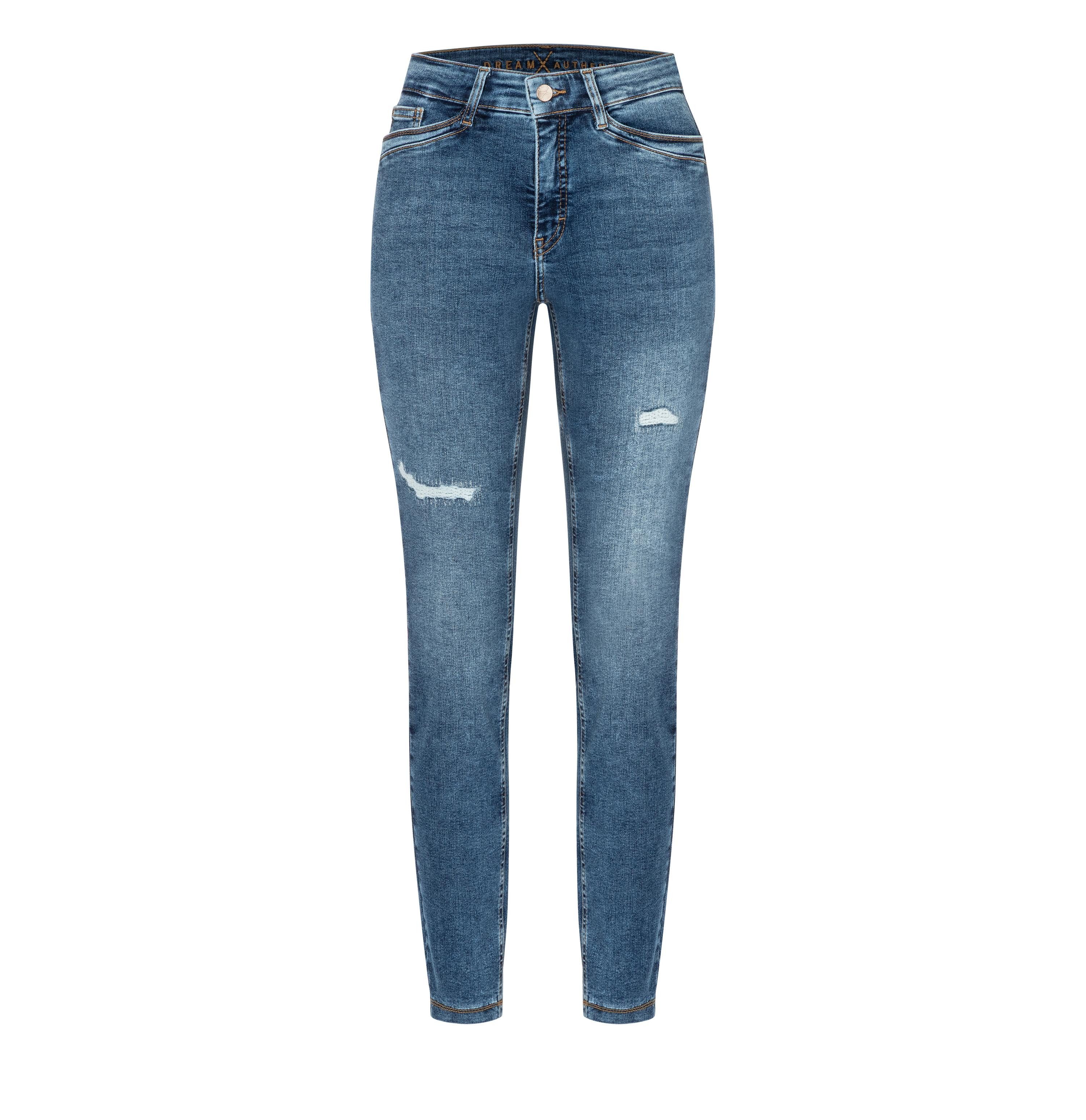 MAC Stretch-Jeans MAC DREAM SKINNY SHAPE vintage destroyed blue 5483-90-0358 D542