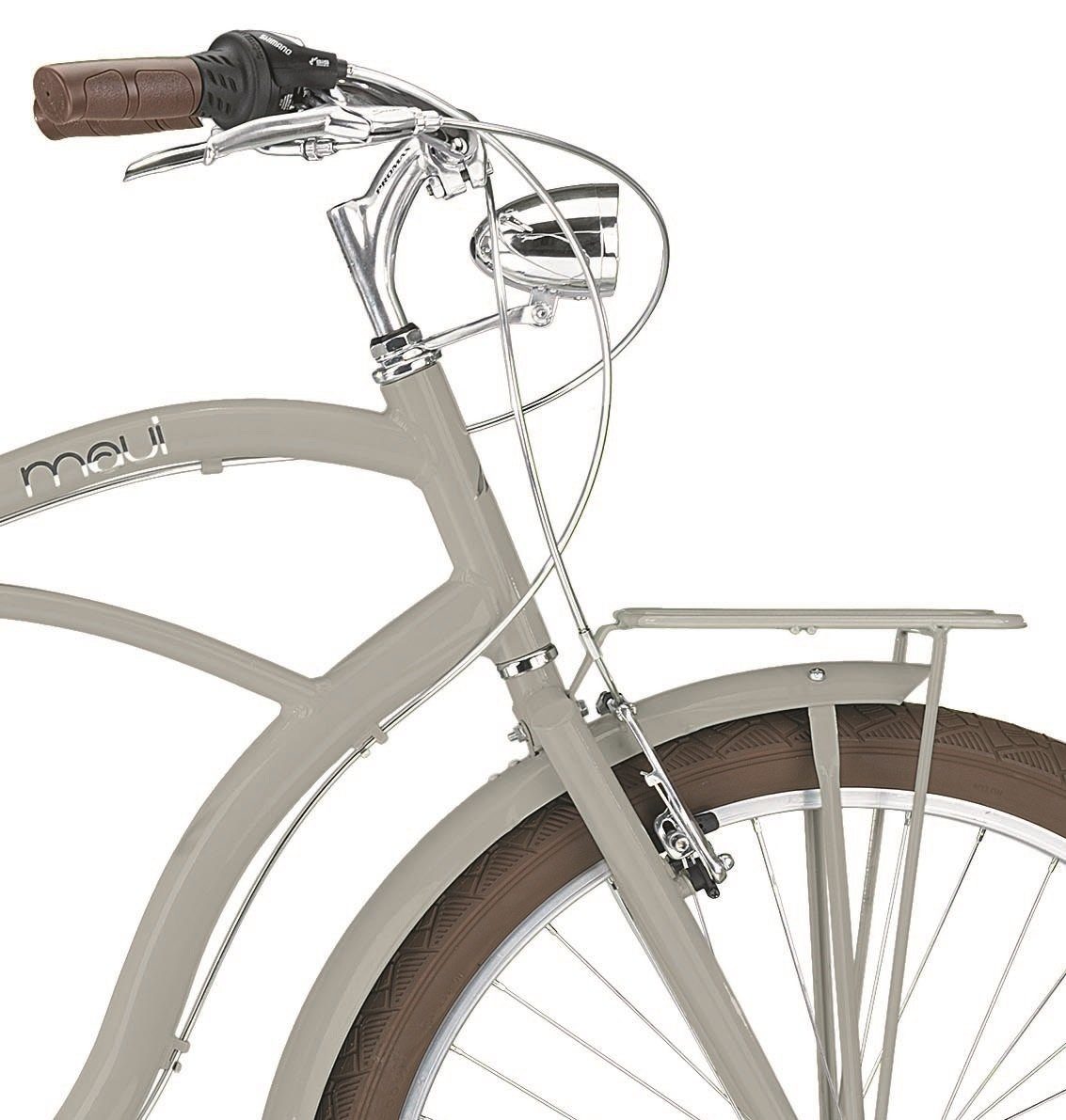 MBM Cruiser, SHIMANO 7-Gang Kettenschaltung, Cityfahrrad New Maui Man 26 Zoll