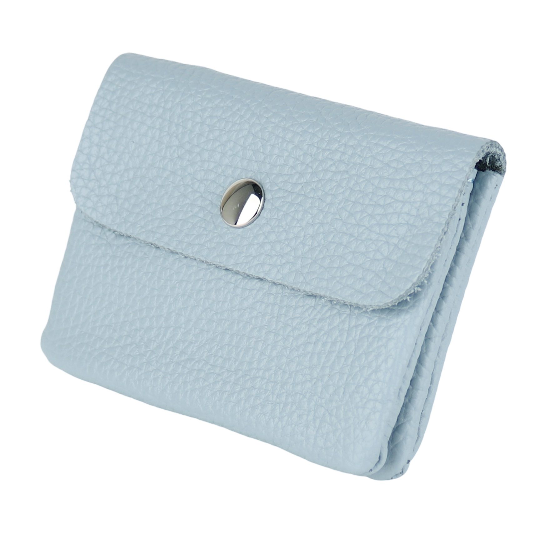 MIRROSI Mini Geldbörse Damen Kleines Portemonnaie MADE IN ITALY Echtleder (11x8x2cm BxHxT), viele tolle Trendfarben zur Auswahl, leicht