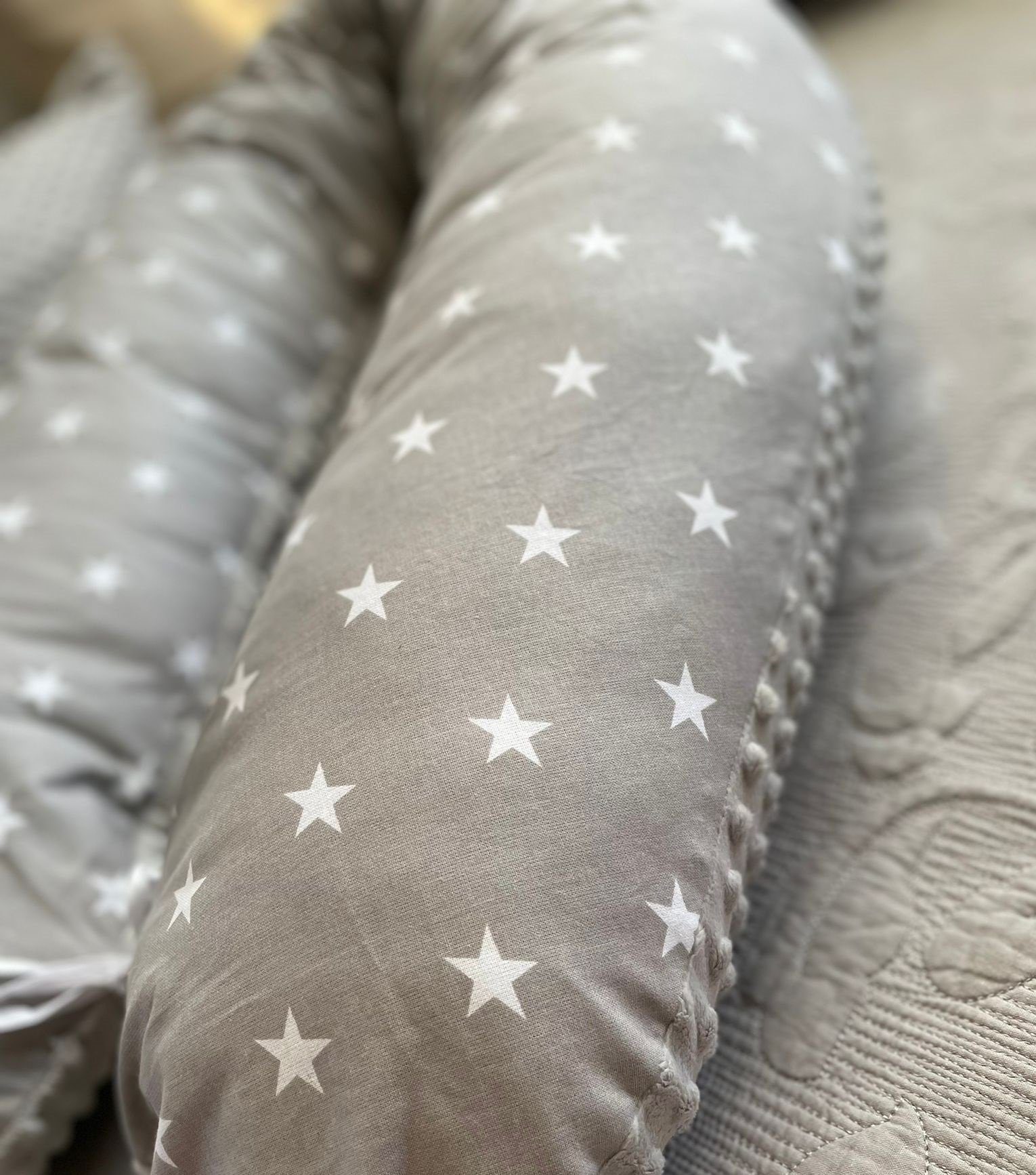 Loolay Stillkissen MINKY/ Baumwolle Seitenschläferkissen GRAU günstig online kaufen