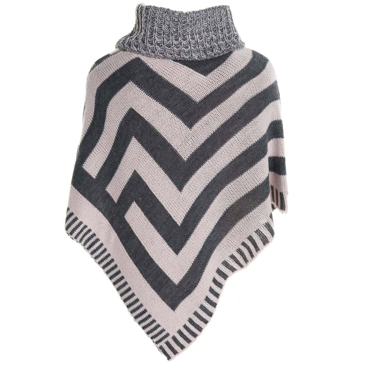 BEZLIT Strickcape Mädchen Poncho mit Schalkragen 20193 (1-tlg) Rollkragen Poncho
