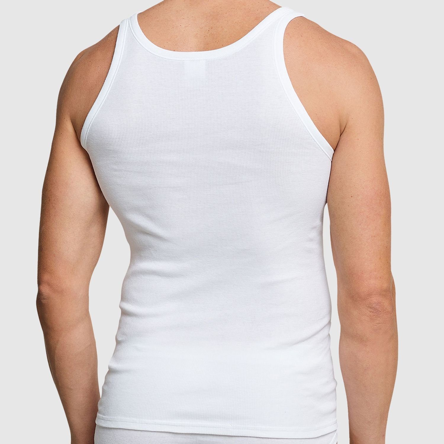 Top-Markenqualtiät Basic schlichtes 6 Unterhemd x Schiesser (3-St) Basic-Unterhemd weiß in